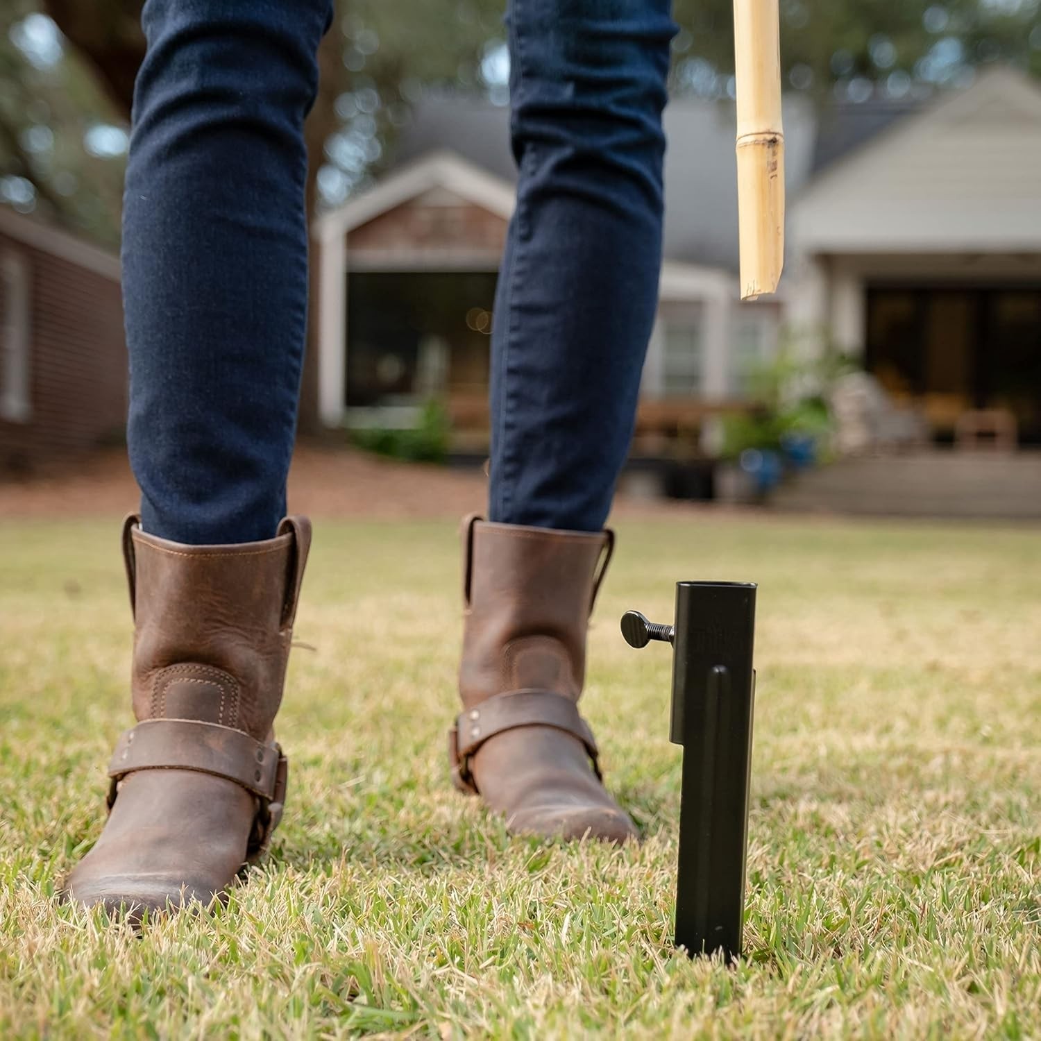 Metal Torch Stakes 4-Pack, Durable Holders