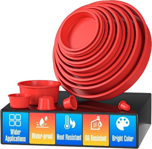 Cap Plugs Kit 17 Piece Set Suitable for Smoke Leakage Testing and Various Pipeli