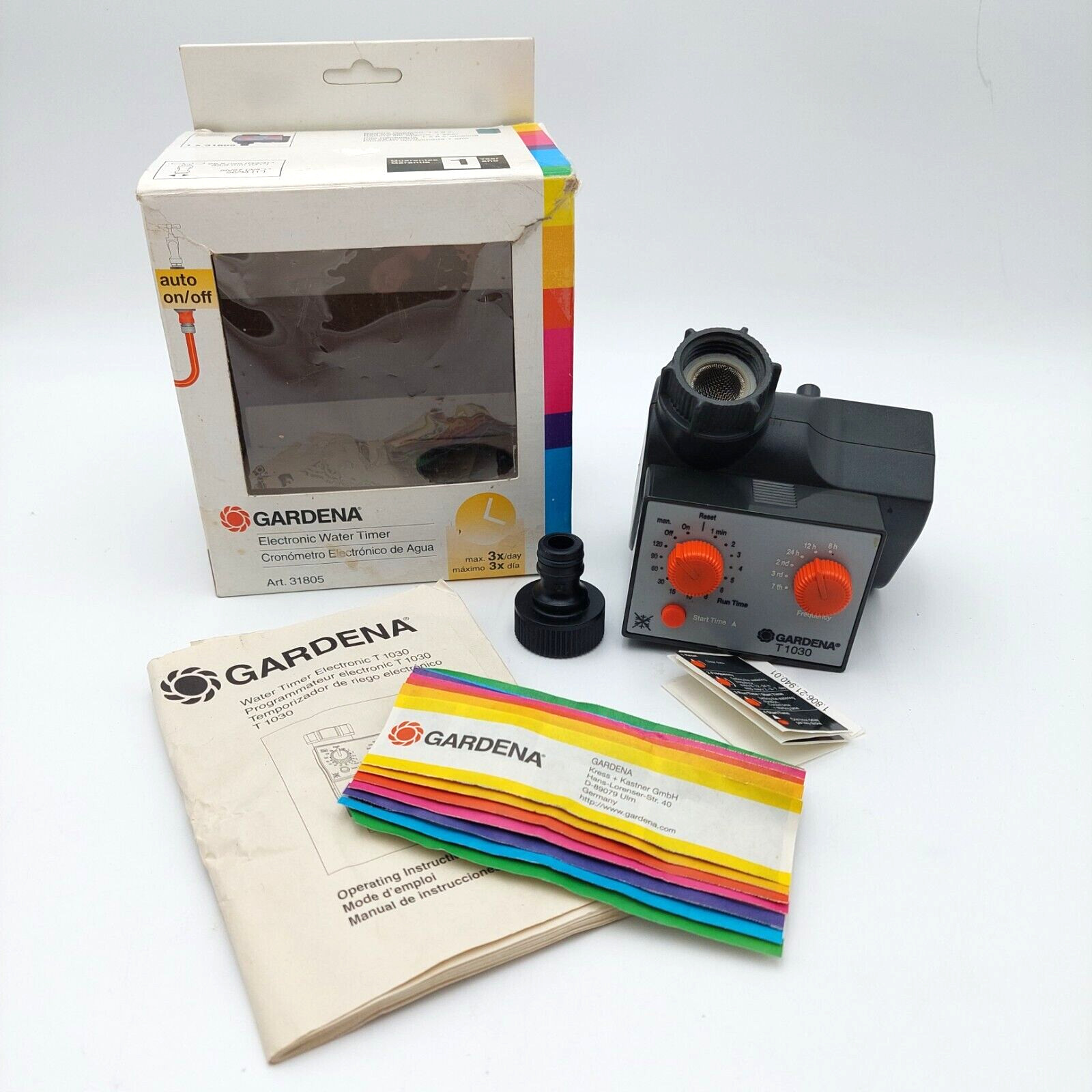 Gardena T1030 Electronic Water Timer 31805 for Sprinkler System