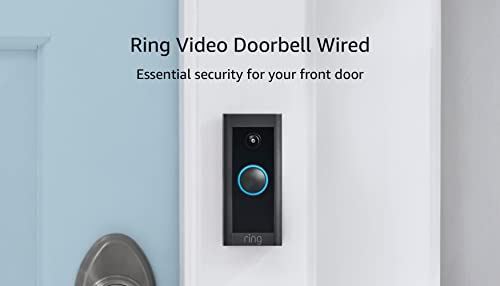Ring Video Doorbell Wired – Convenient, essential features in a compact design,