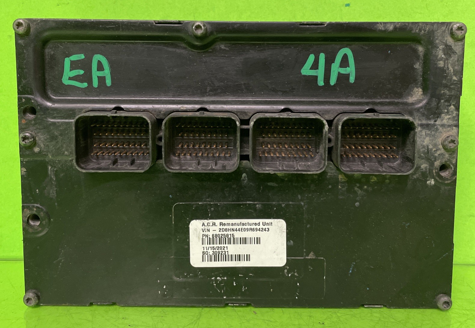 2008-2009 DODGE CARAVAN ECM ENGINE COMPUTER  68025815 Warranty