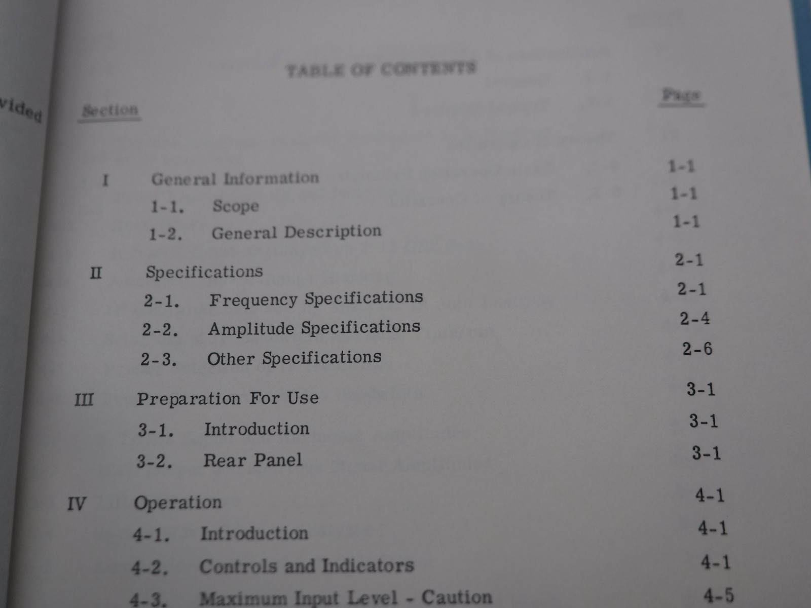 Ailtech 707 Spectrum Analyzer Operating Manual Rev A
