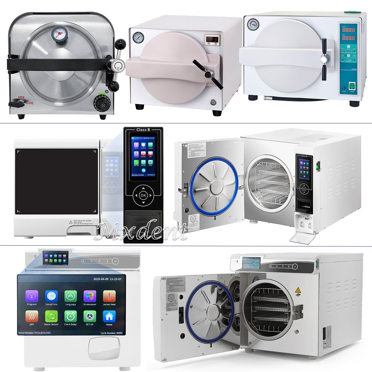 14/18L/22L Dental Autoclave Steam Sterilizer Medical Class B Sterilization