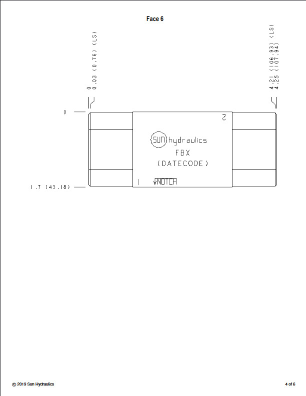 Z-5389 / Sun Hydraulics Sandwich Manifold FBX