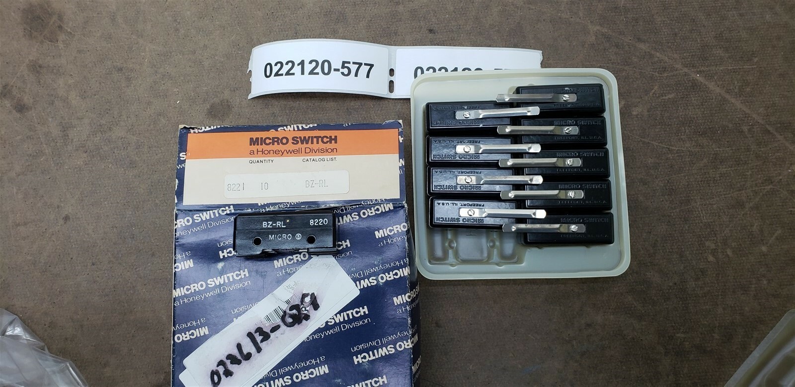 Box of 10 Micro Switch BZ-RL Snap Action Limit Switch New