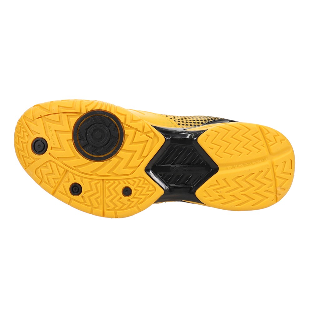 Fila Volley Zone Pickleball Mens Yellow Sneakers Athletic Shoes 1PM00597-706