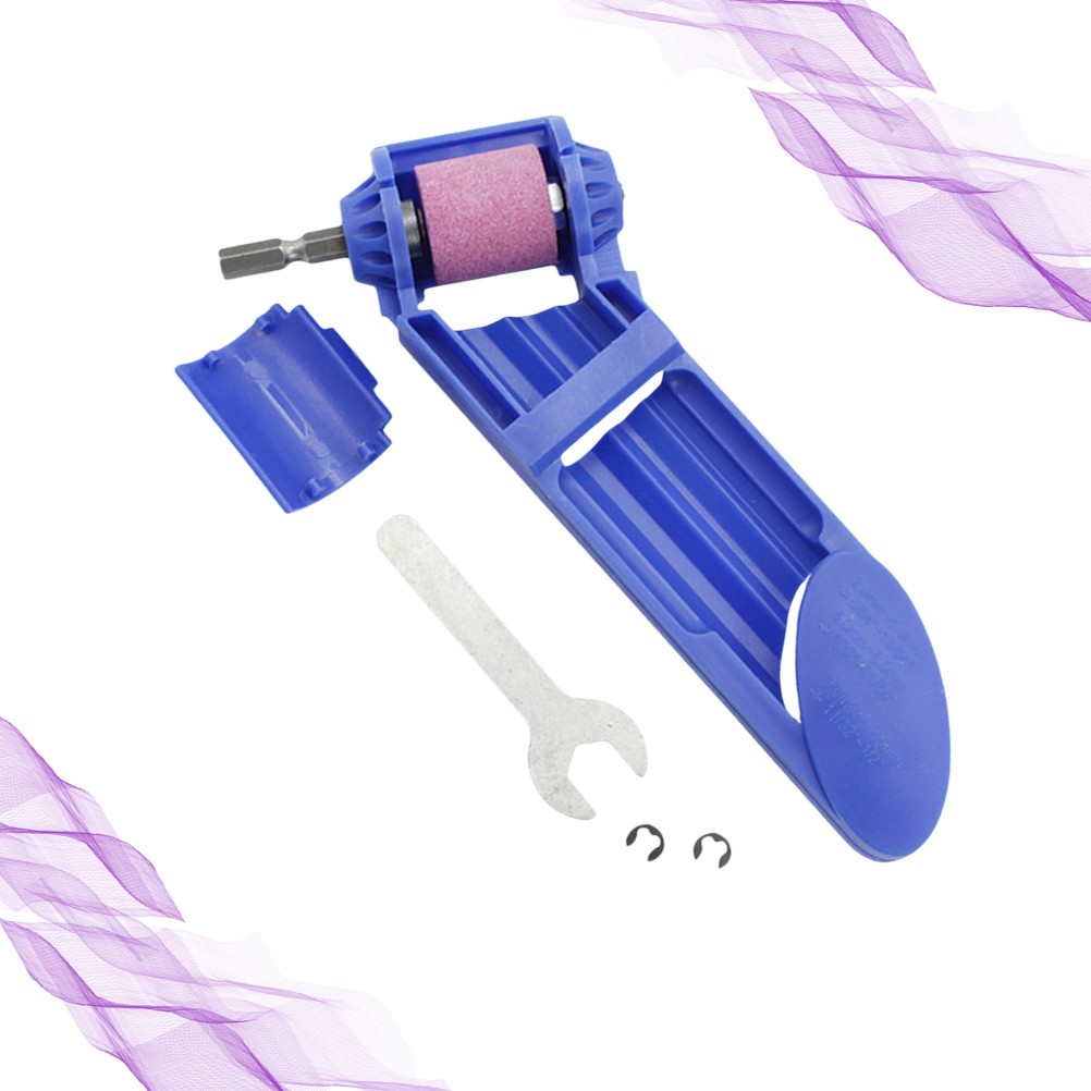 Blue Reusable Drill Grinder Attachment Plastic Metal for Woodwork Drill