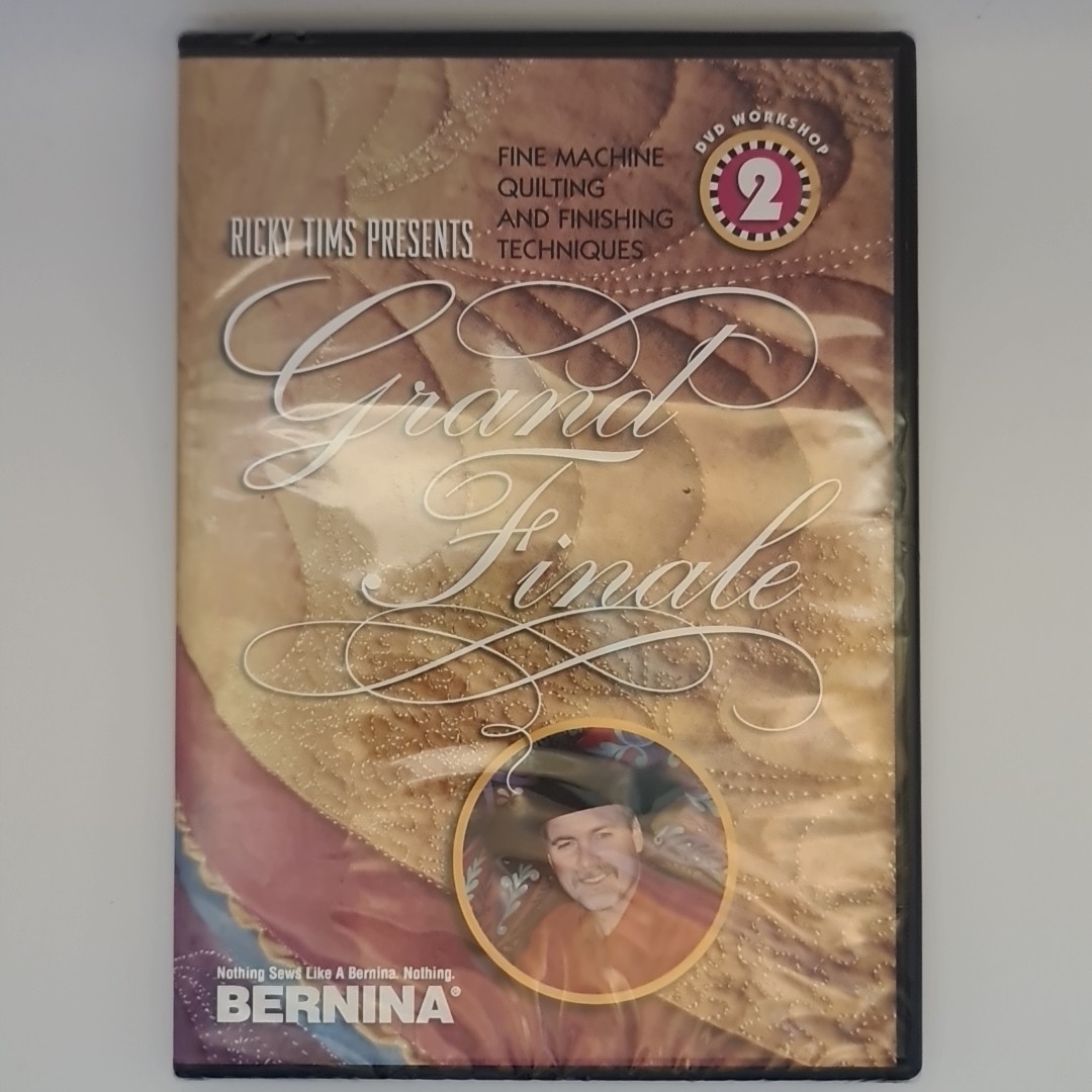 Ricky Tims Grand Finale Fine Machine Quilting Worksop 2 DVD BRAND NEW RARE
