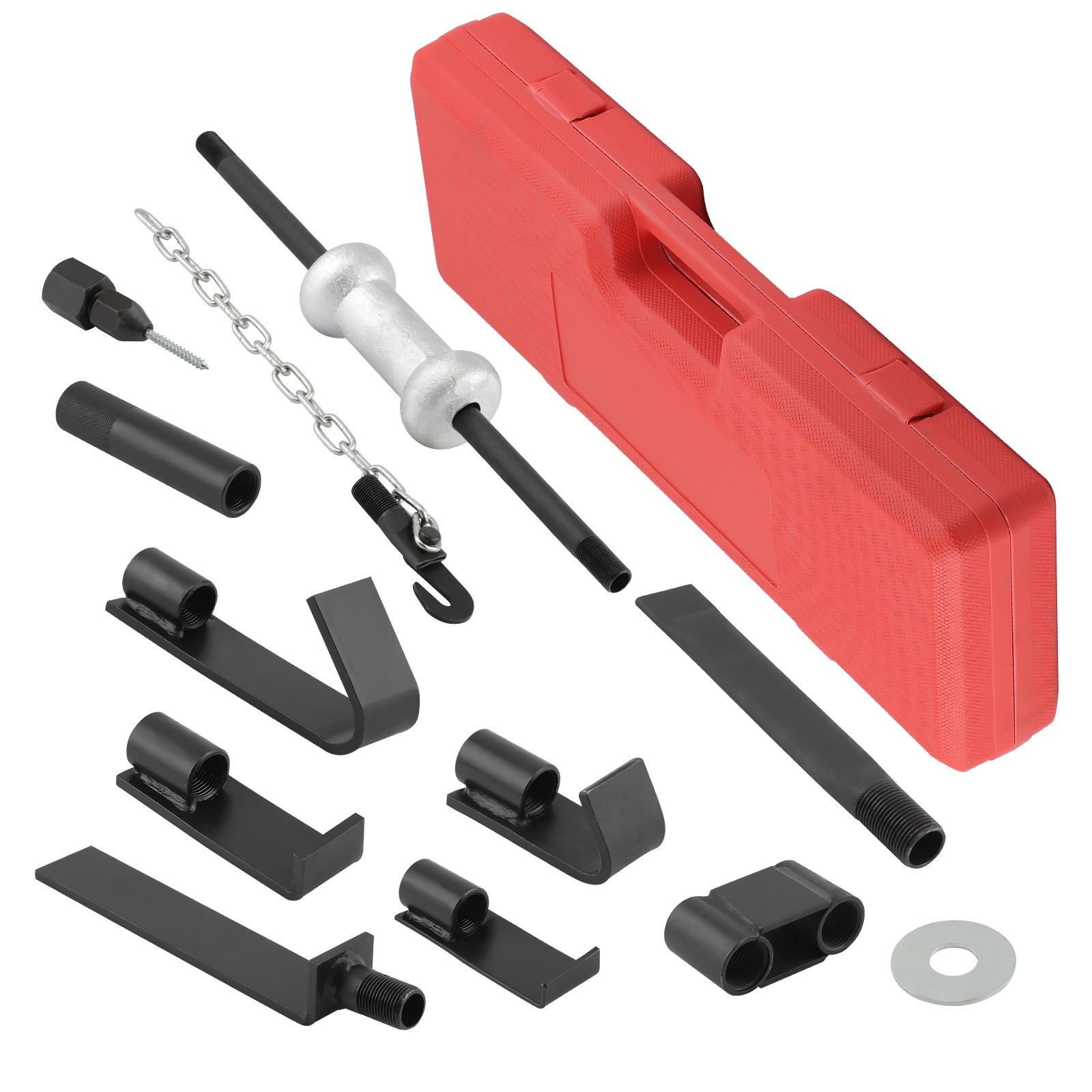 Slide Hammer Dent Puller Repair Tool Bearing Wrench Adapter Axel Remover Set