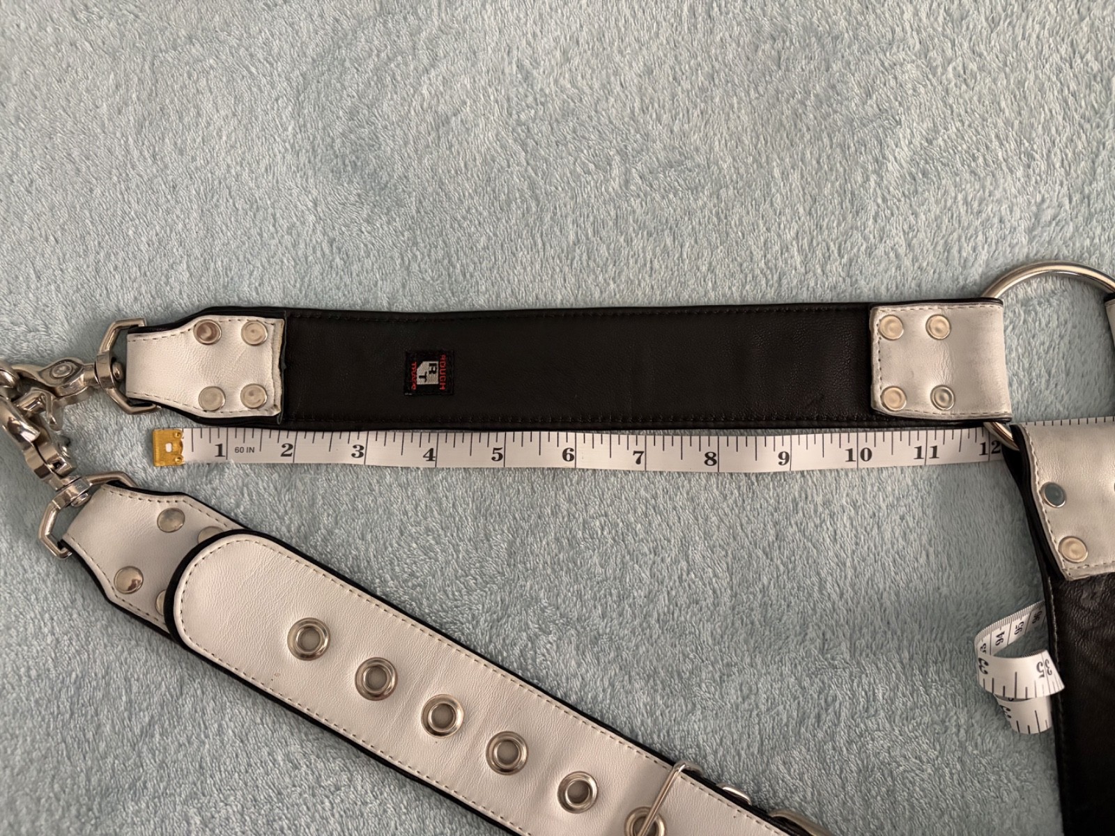CUSTOM Rough Trade Leather Y-Back Harness - WHITE