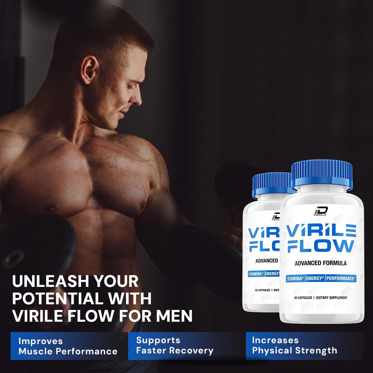 (2 Pack) Virile Flow for Men Capsules – VirileFlow Pills, Virile Flow Advanced