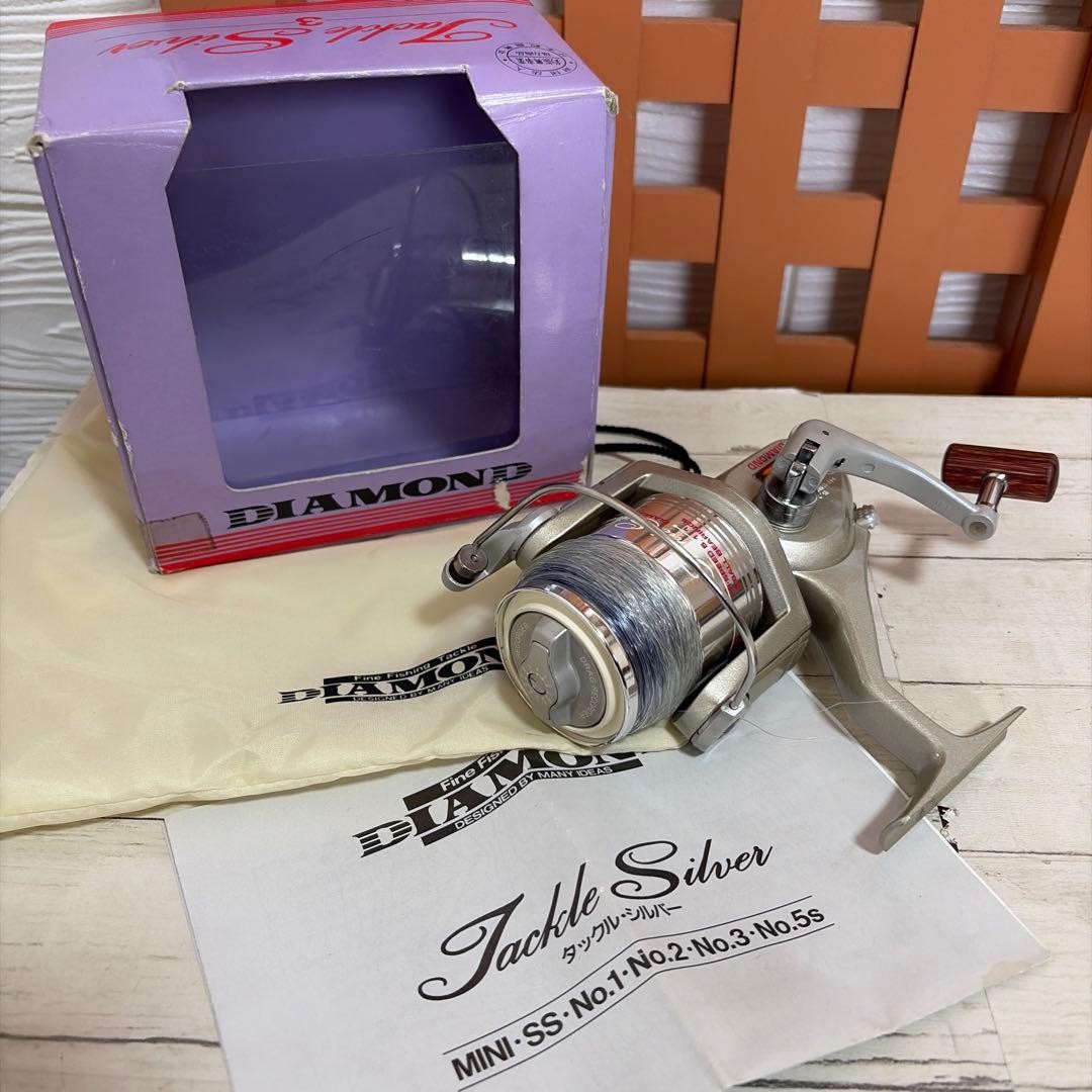 Diamond Tackle Silver 3 Retro Rare Fishing Reel Model LImited Edition VHTF Colle