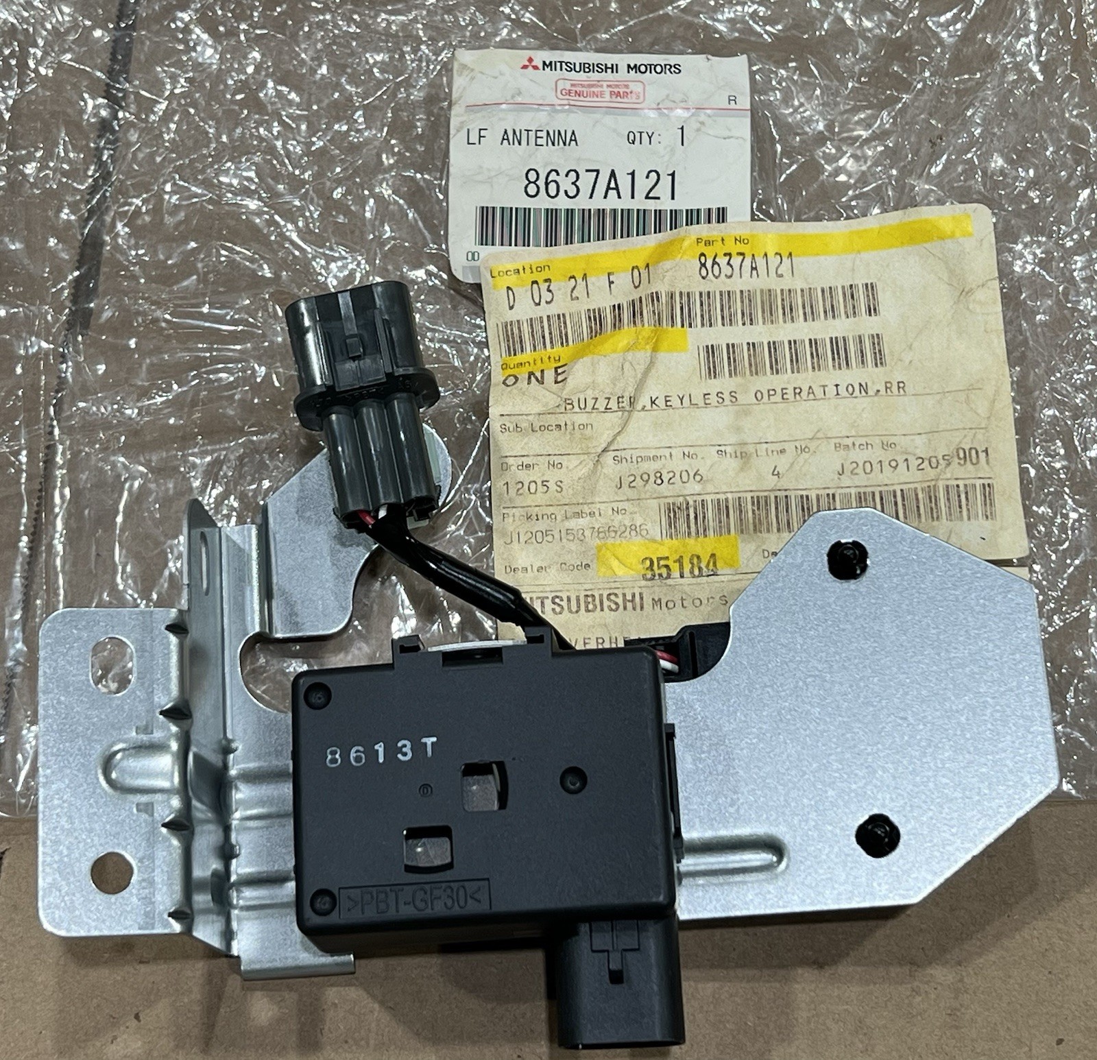 Genuine Mitsubishi 8637A121 Keyless Operation Buzzer Antenna 2005-2012 Outlander