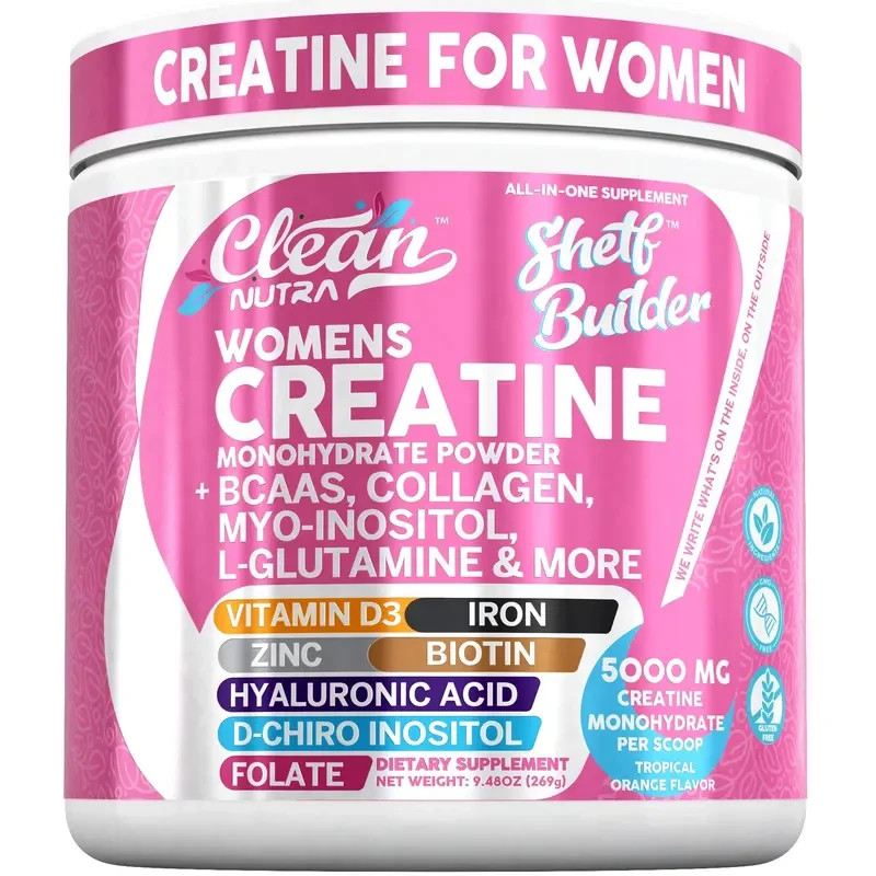 Clean Nutra Creatine for Women Creatine Monohydrate BCAA Powder Collagen