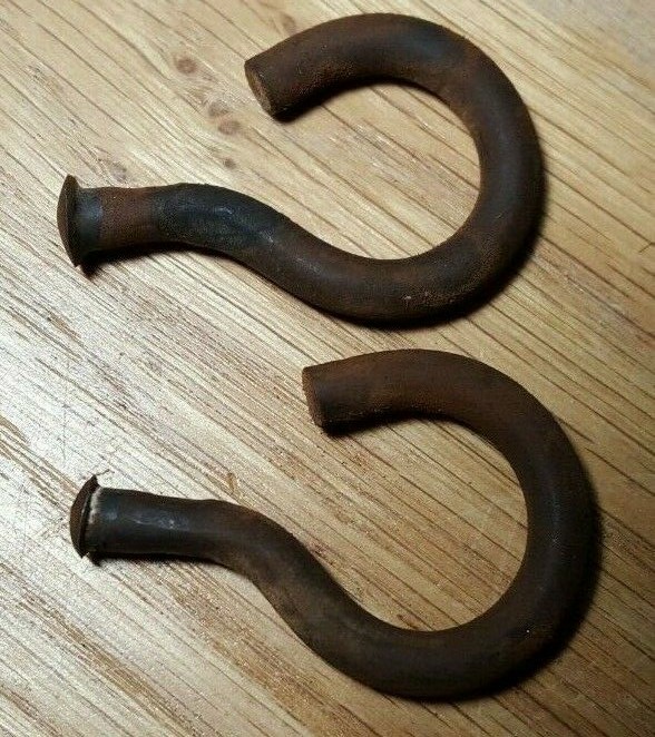 Rein Chain Hooks - Patina (Slobber bar Rein Swivel Connectors) - Pair