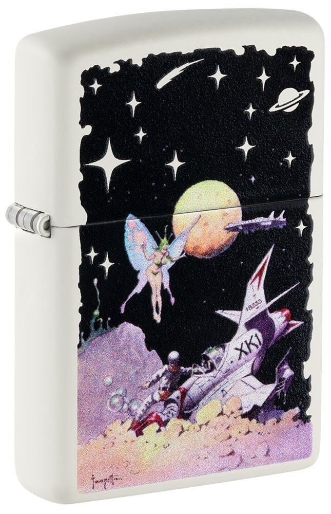 Zippo Windproof Fantasy Art Lighter with Fairy and Spaceship, 48378, New In Box
