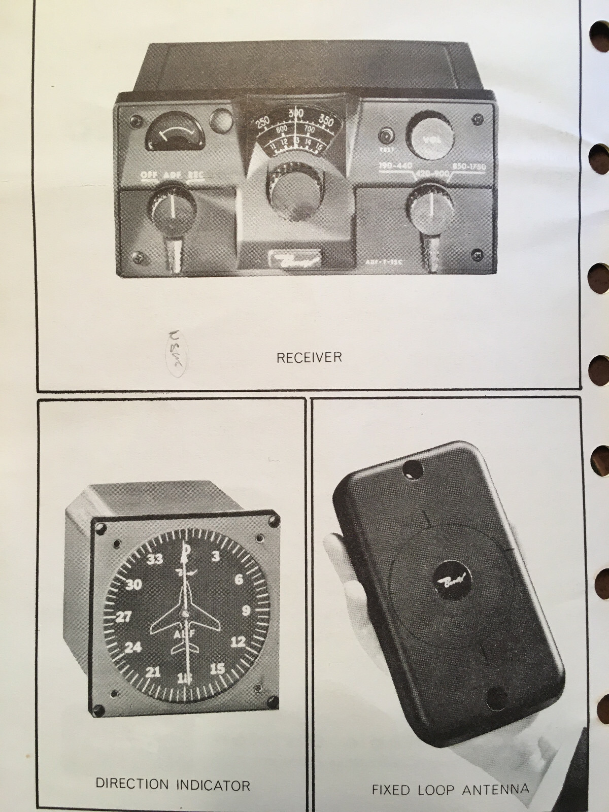 Bendix ADF-T-12C Pilot's Guide Manual