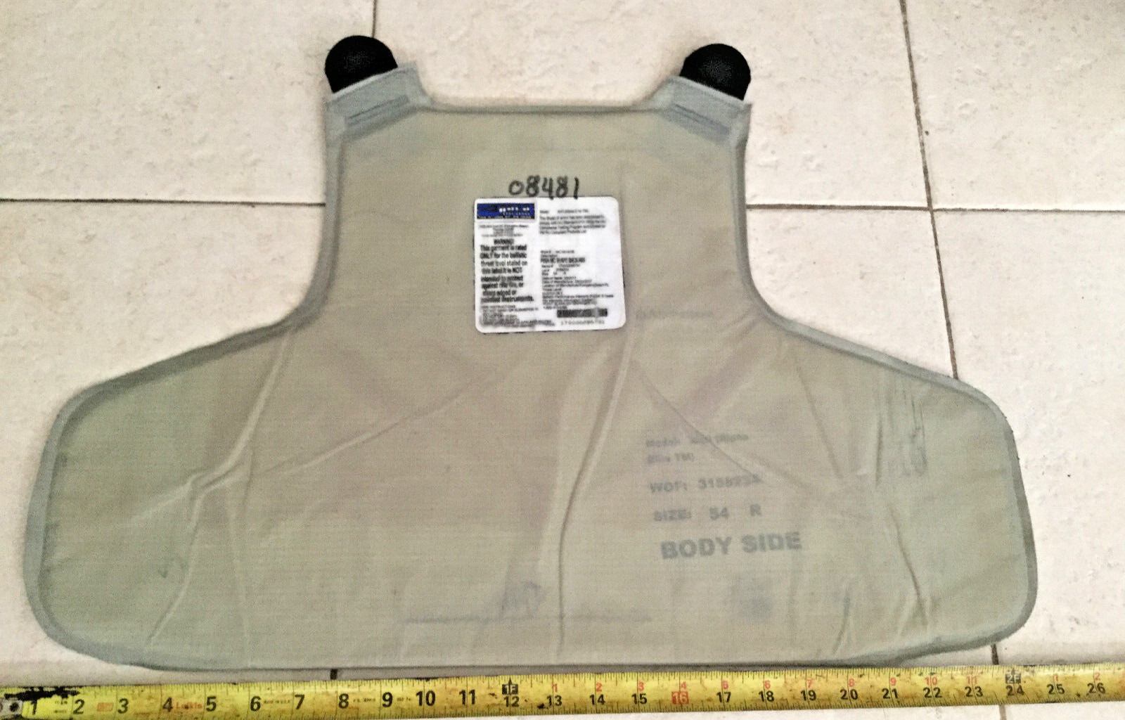 bullet proof vest lvl II body armor ballistic armor soft armor XL ish