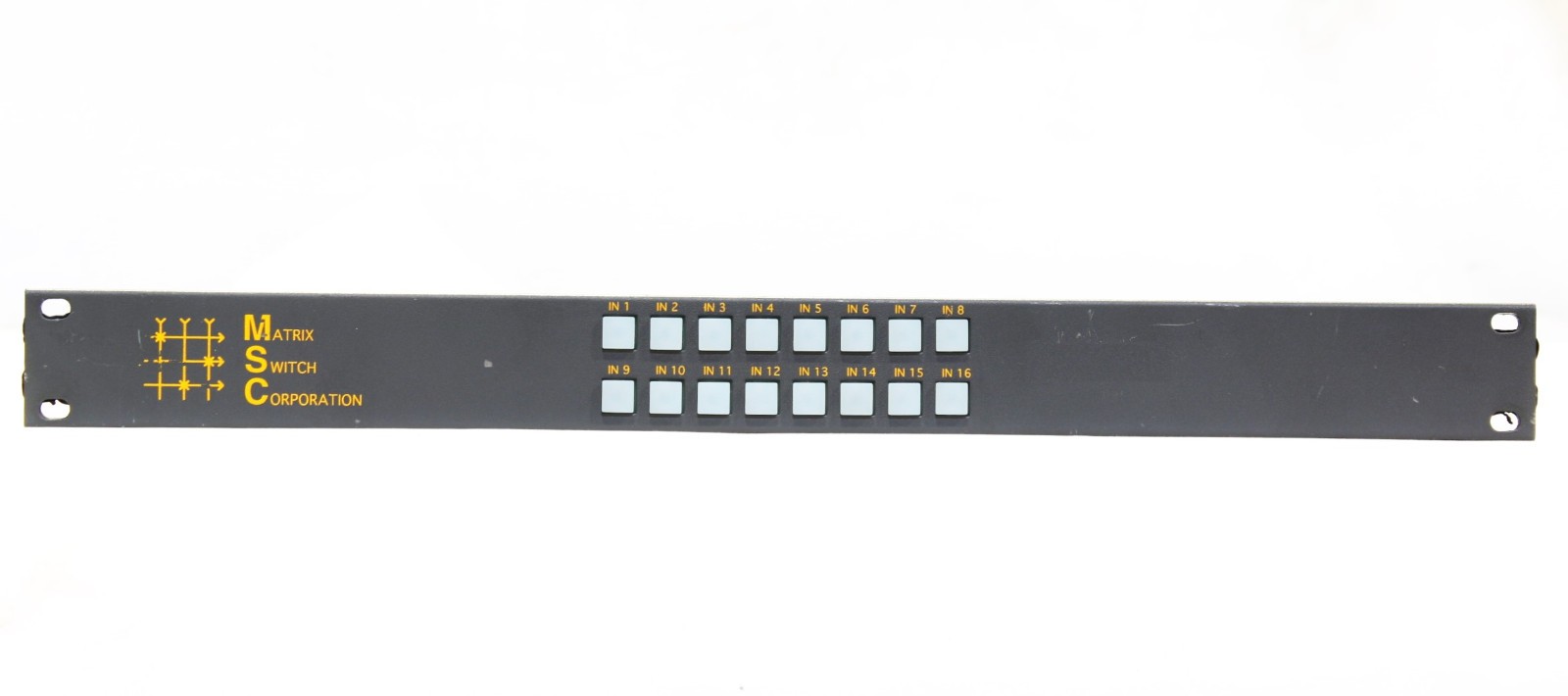 AS-IS Matrix Switch Corporation 16 Button Control Panel Rack Mountable
