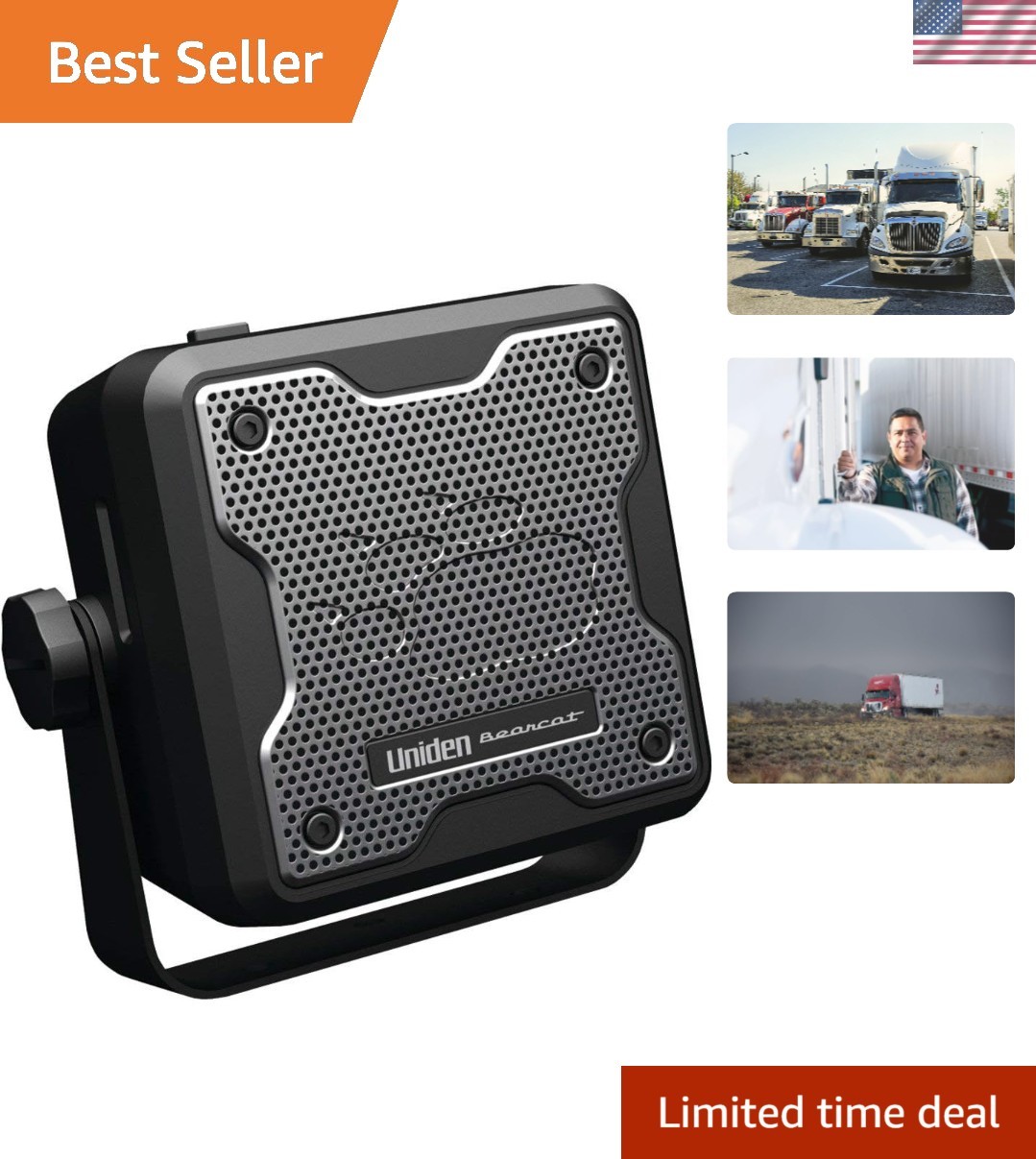 BC15 Bearcat 15-Watt External Communications Speaker. Durable Rugged Design, ...