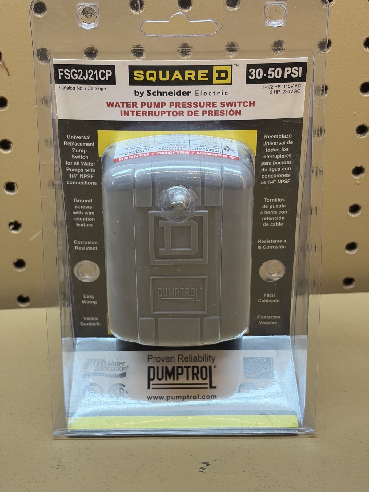 Schneider Electric Square D Pumptrol 30 psi 50 PSI Pressure Switch (BRAND NEW)