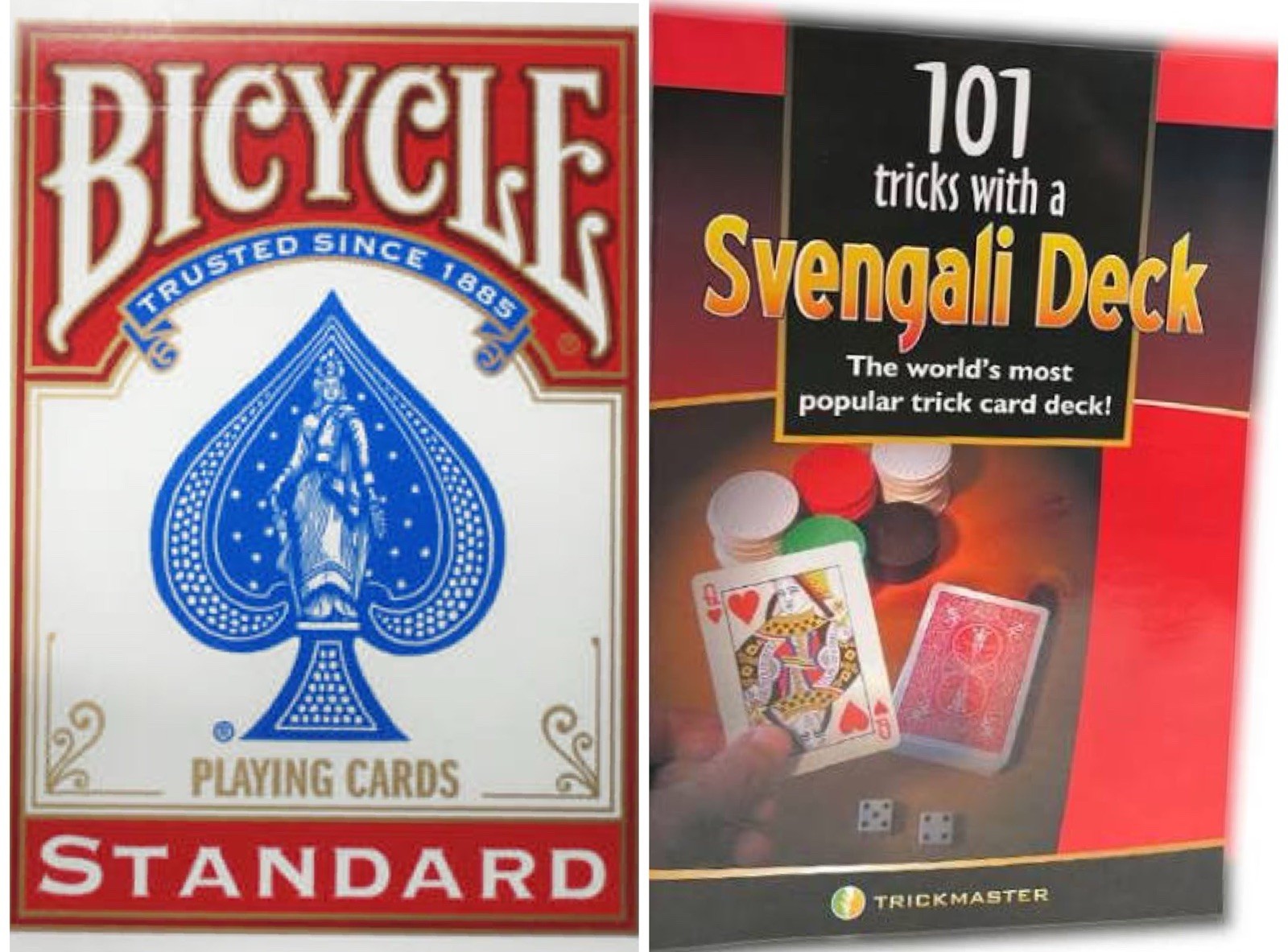 Svengali Deck Bicycle Red Back Instant magic trick New-Magic Cards Plus Book
