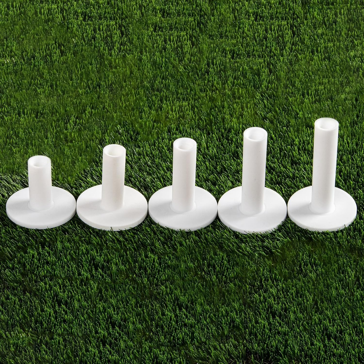 Adjustable Golf Rubber Tees - 5 Sizes for Steady Ball Placement & Enhanced Play
