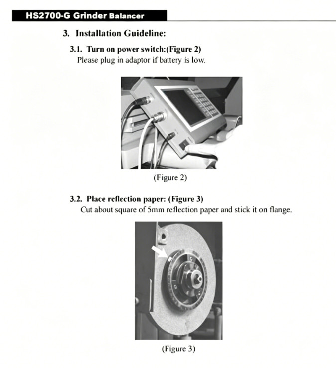 HS2700-G Grinding Wheel Dynamic Balancer for Grinder Spindle Vibration Reduction