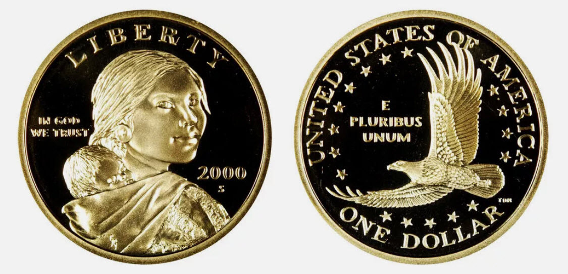 2000 P D S 3 Coin Set Sacagawea Native American Dollars UNC & Proof 1st Issue%.
