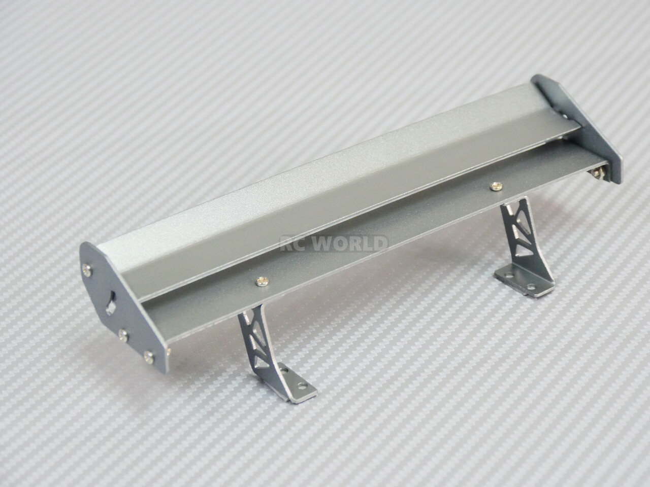 1/10 RC Car METAL WING SPOILER 1/10 DRIFT Touring Cars SILVER 185mm DOUBLE