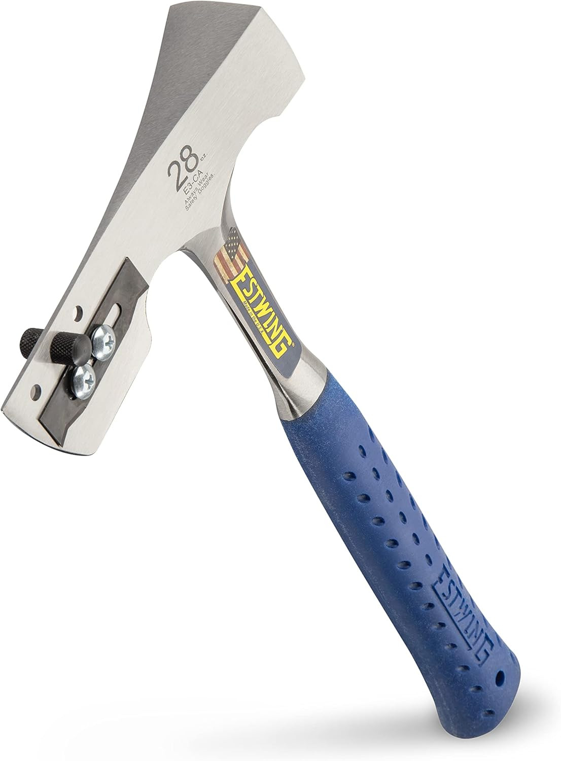 Shingler'S Hammer - 28 Oz Roofer'S Tool with Milled Face & Shock Reduction Grip