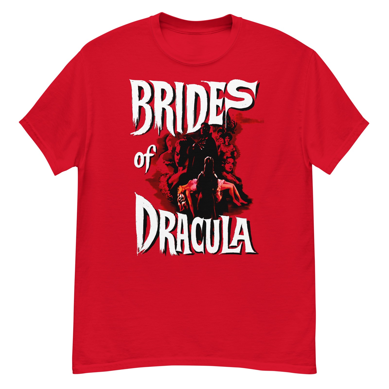 The Brides of Dracula cult Hammer horror film fan art t-shirt