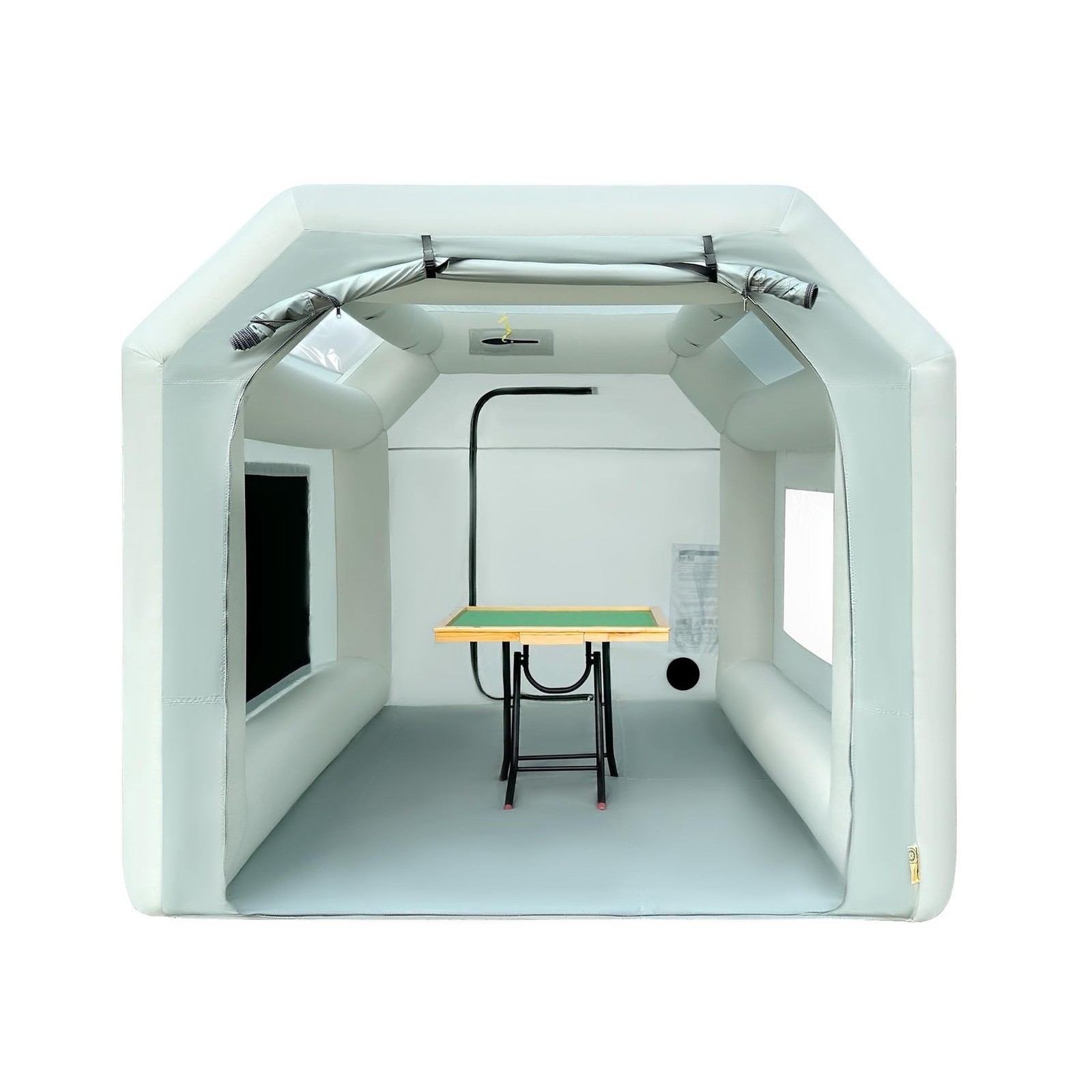 OZIS 10.8x8.2x7.2Ft Inflatable Paint Booth with Blower and Air Filter System ...