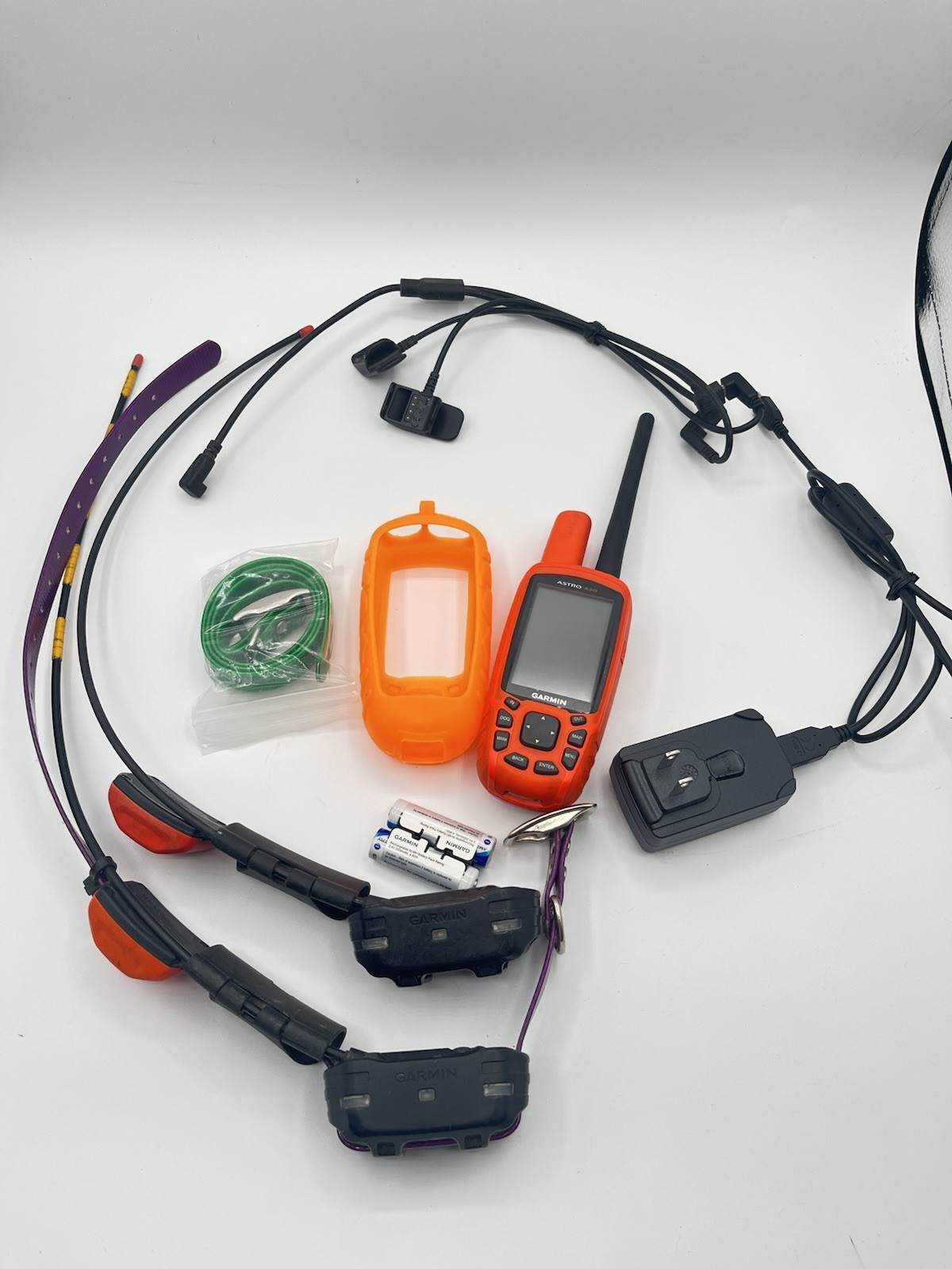 Garmin Astro 430 with Two T5 Mini Dog Tracking Collars Glow Case Brand New Strap