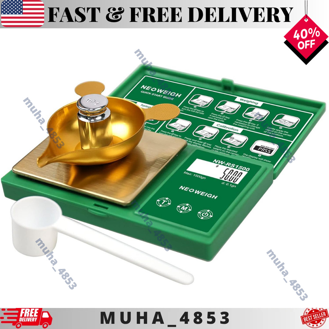 Reloading Scale Powder Scale for Reloading1500 Grains X 0.1Gn Digital Powder NEW