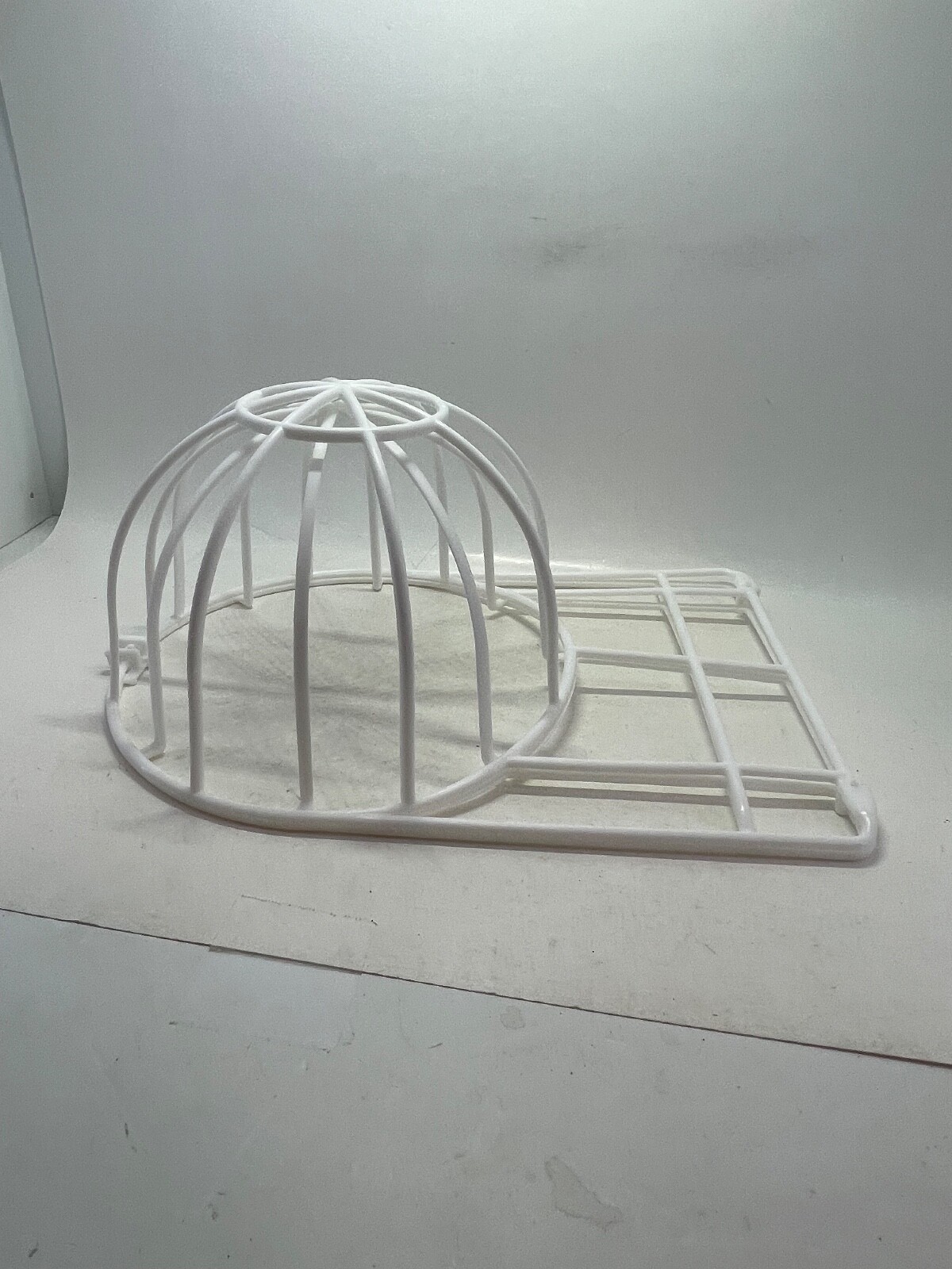 2-Piece Ball Cap Washer Frame - Plastic White