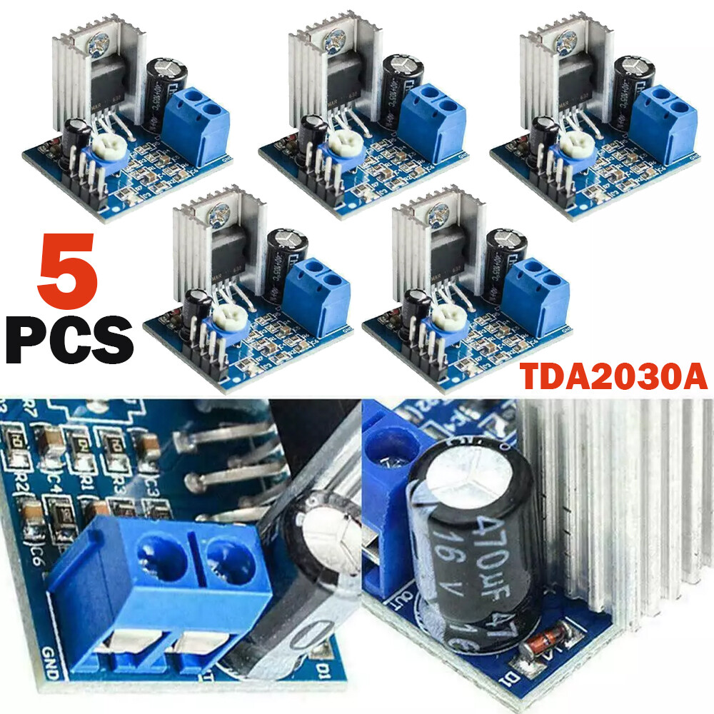 5pc TDA2030A Audio Amplifier Module Power Amplifier Board AMP 6-12V 15W Mono