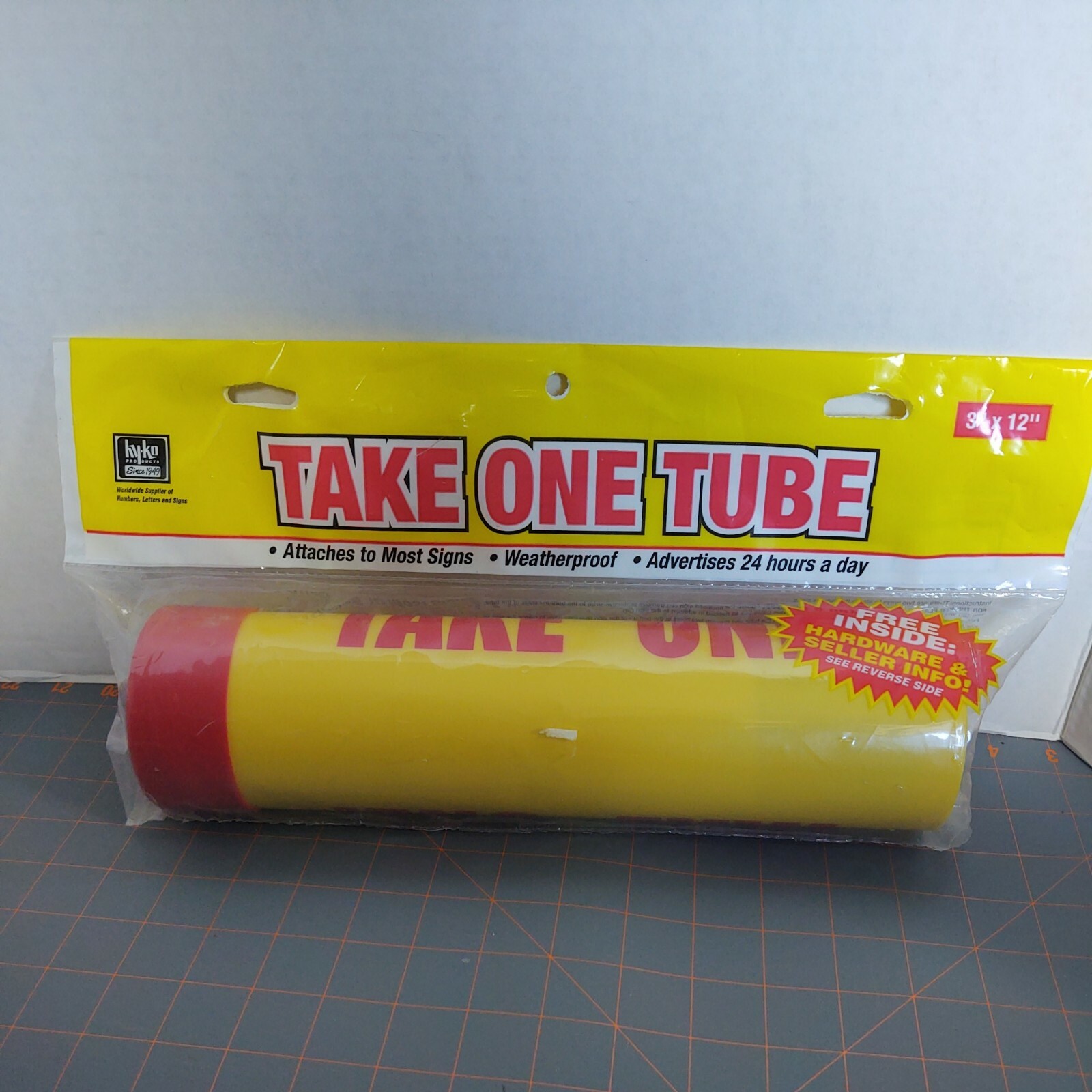 Hy-KO 3" x 12" Take One Tube Real Estate Seller Sheets Brochure Pamphlet Holder
