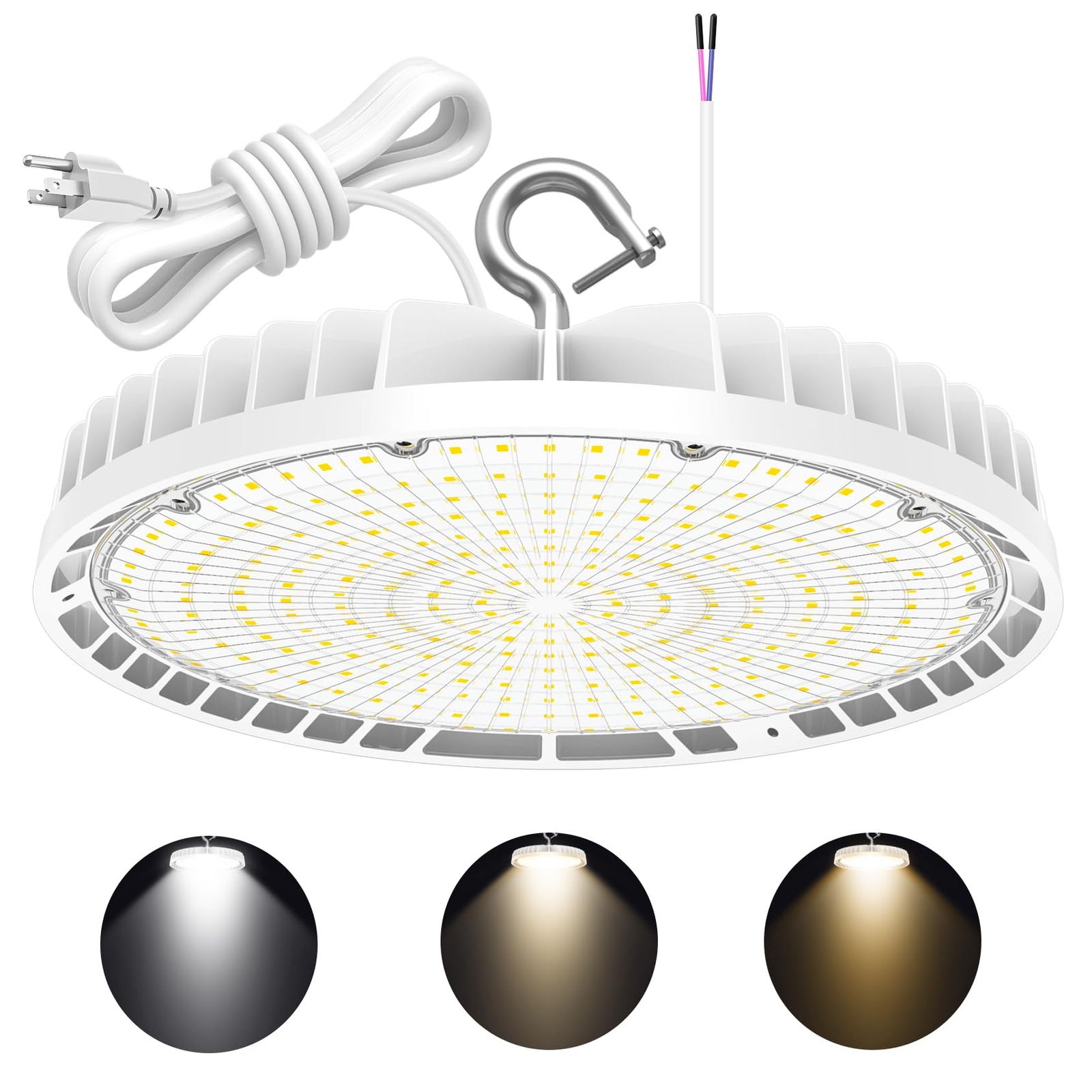 240W UFO LED High Bay Light Commercial Factory Warehouse Light 3000K-4000K-5000K