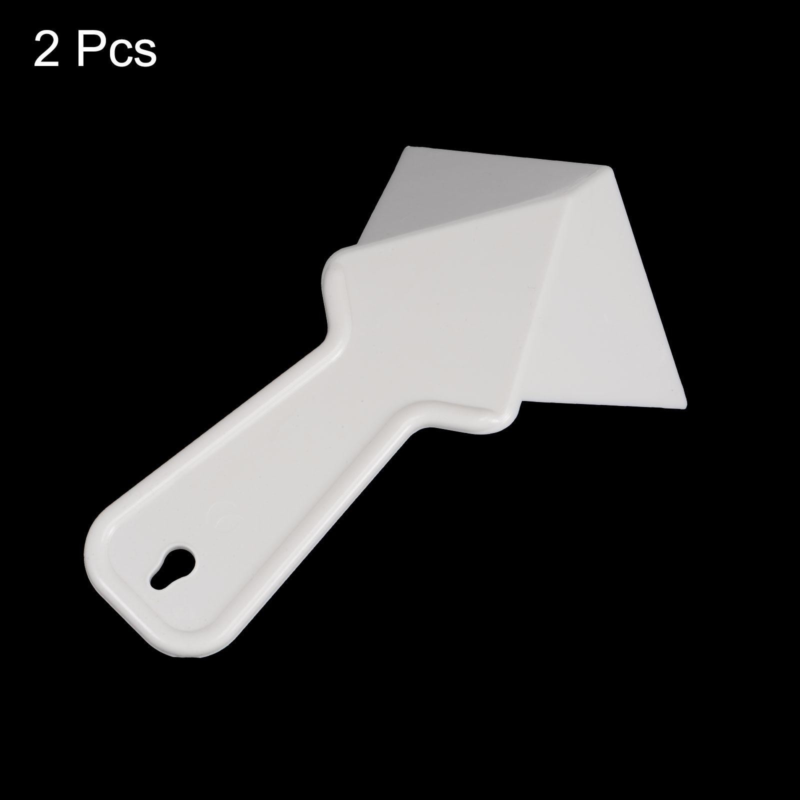 Inside Corner Trowel 4 Inch Plastic Drywall Corner Knife Tool, White 2pcs