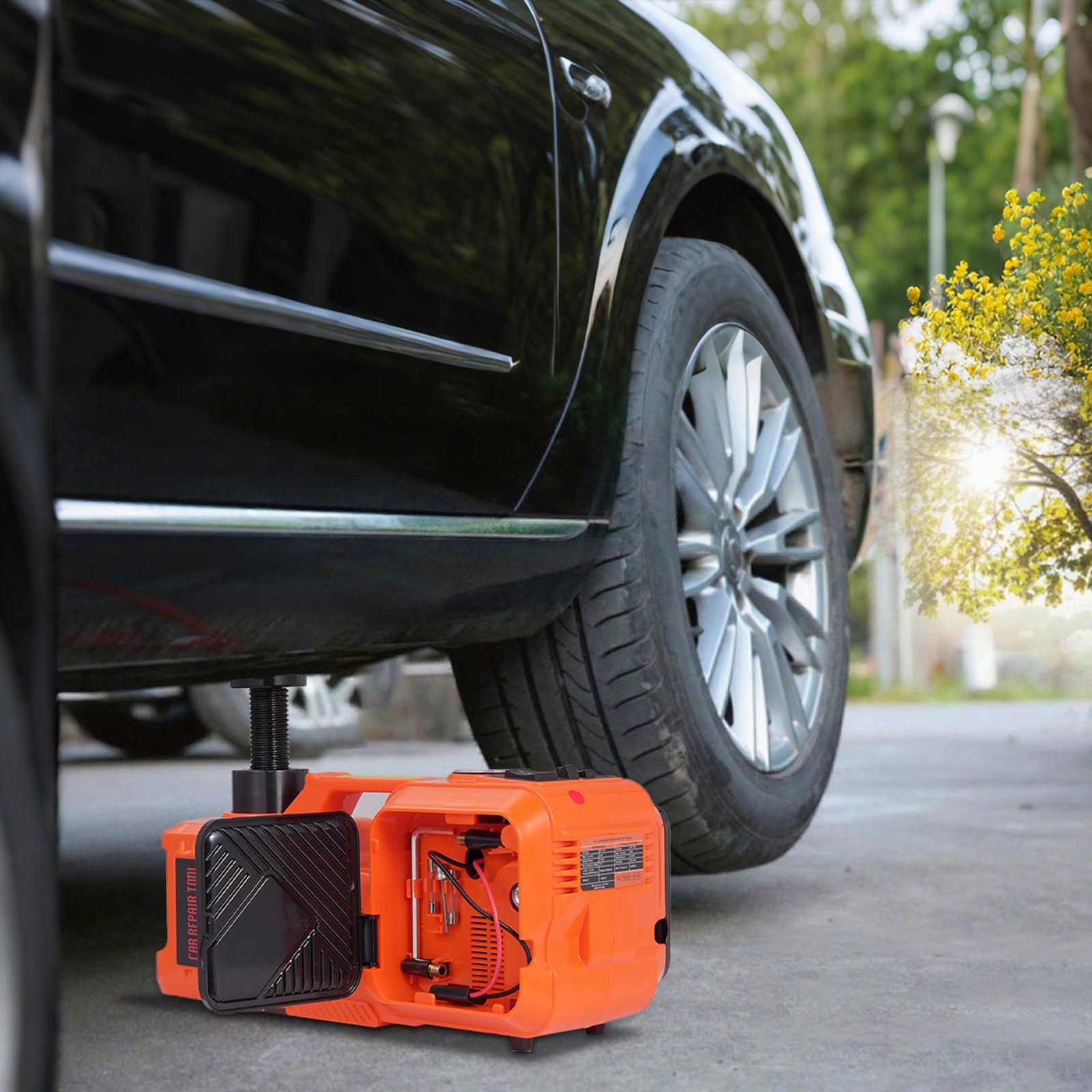5 Ton 12V Electric Hydraulic Jack Electric Vehicle Jack With Tire Inflator