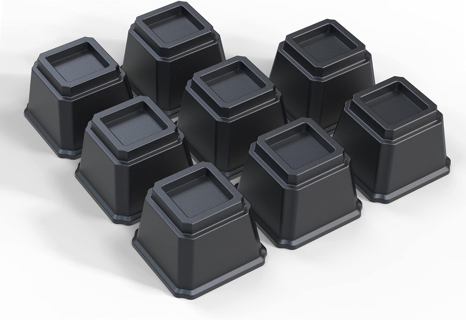 Bed Risers 4 Inch Heavy Duty, Furniture Risers for Bed Frame, Couch, Desk, Chair
