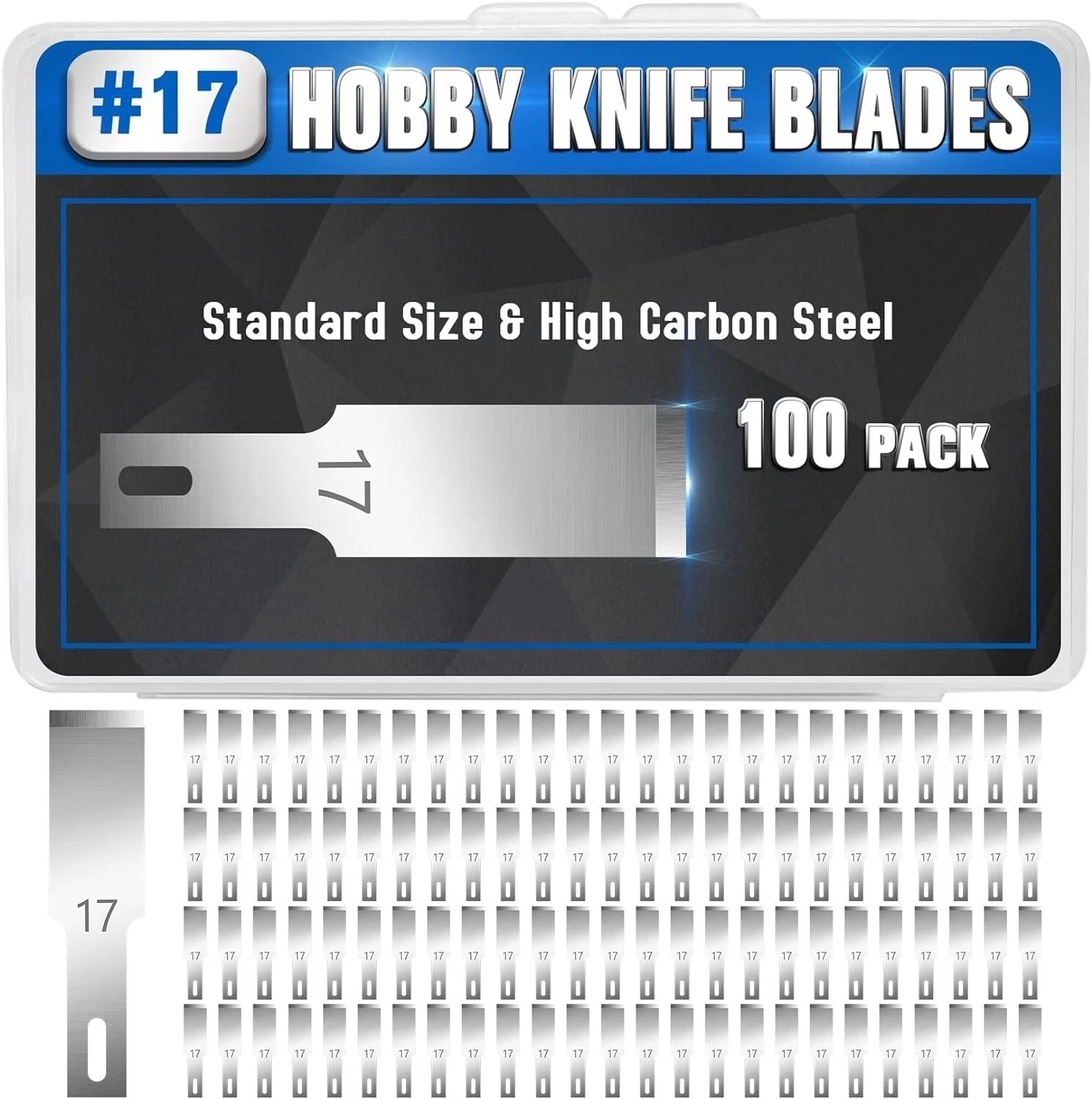 100PCS #17 No.17 Chisel Blade for x-acto Light Duty Replacement Top Quality
