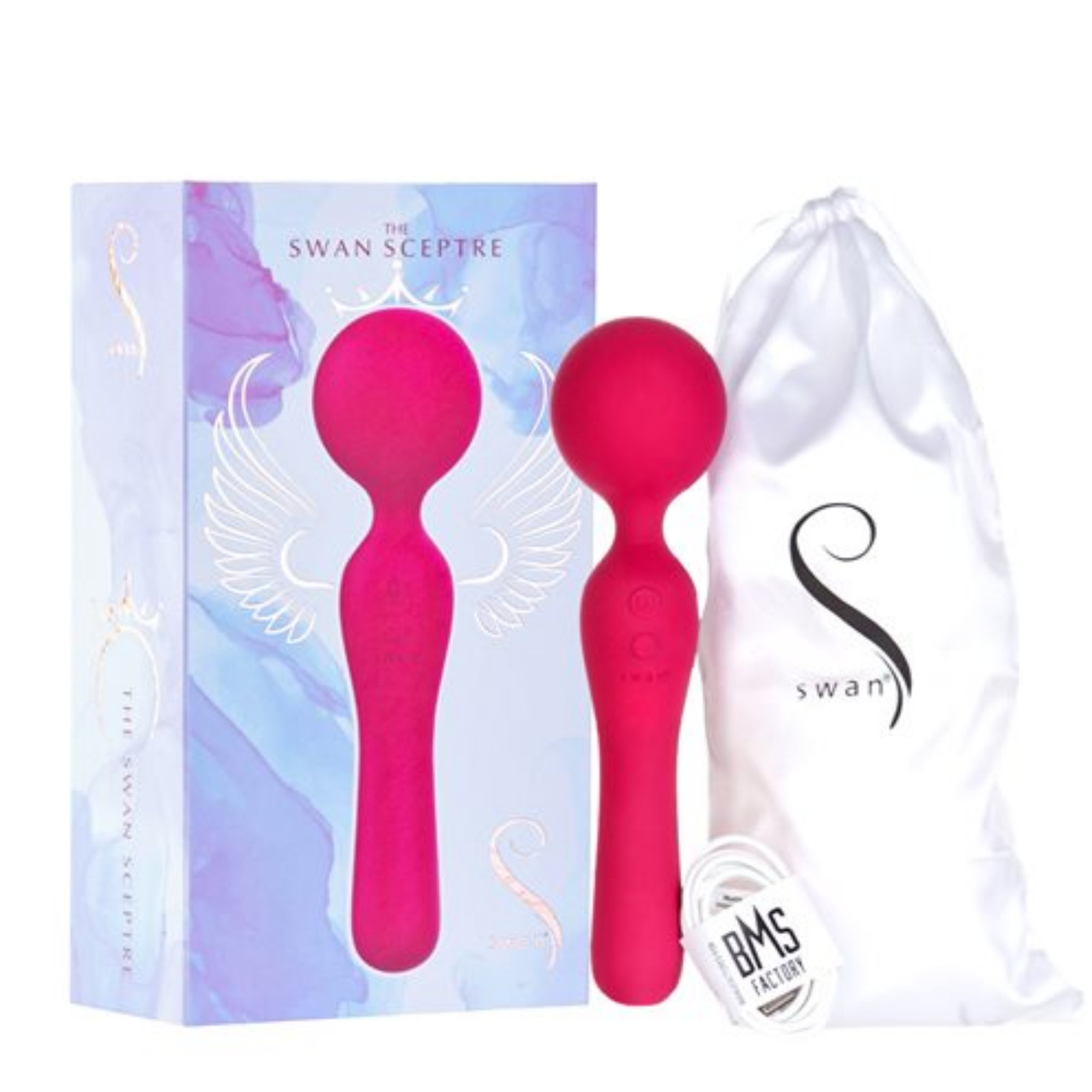 Powerful Bendable Neck Massager Rechargeable Flexible Wand Silicone Vibrator