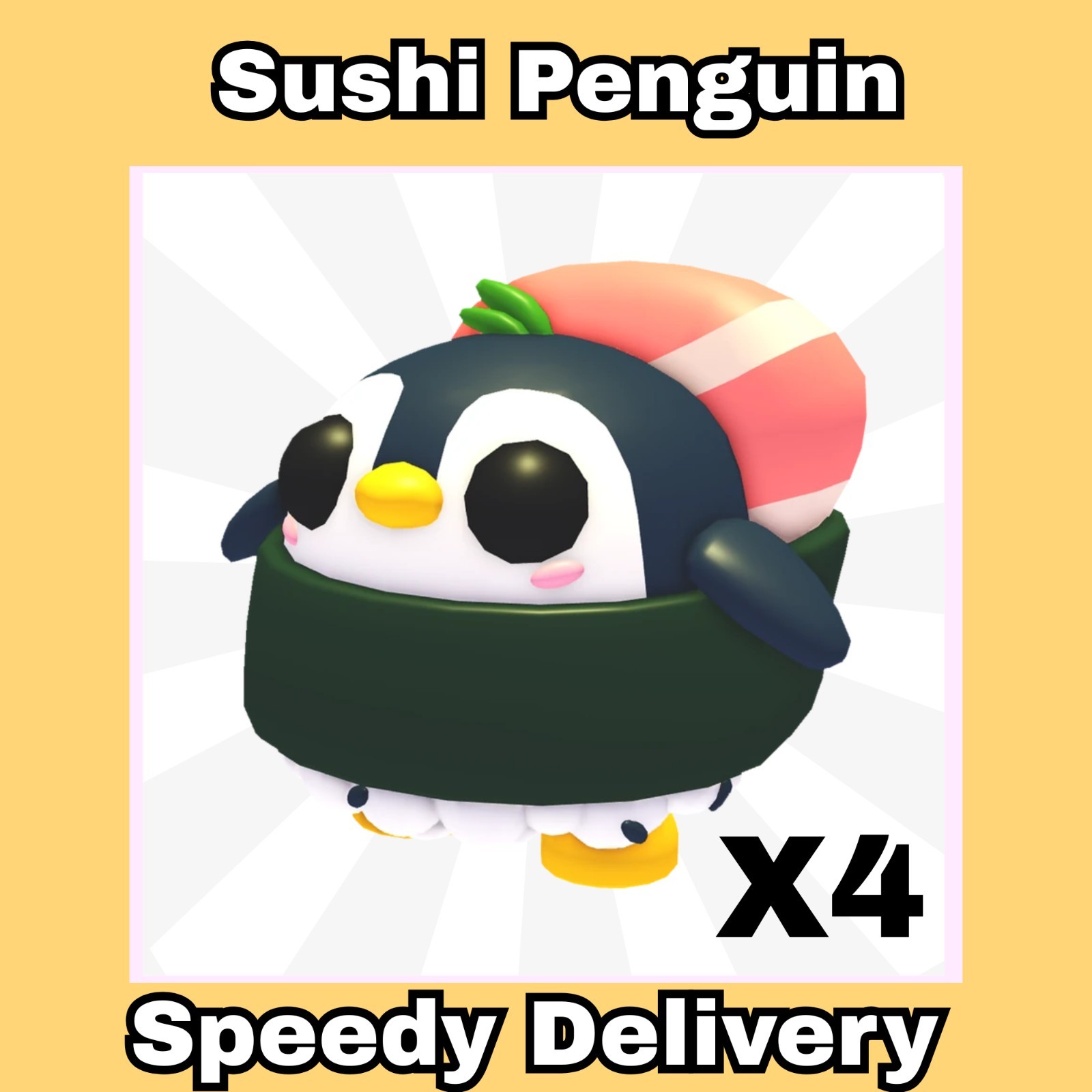 X4 Sushi Penguin - Pet Salon!☀️ Adopt your pets TODAY - Speedy Delivery