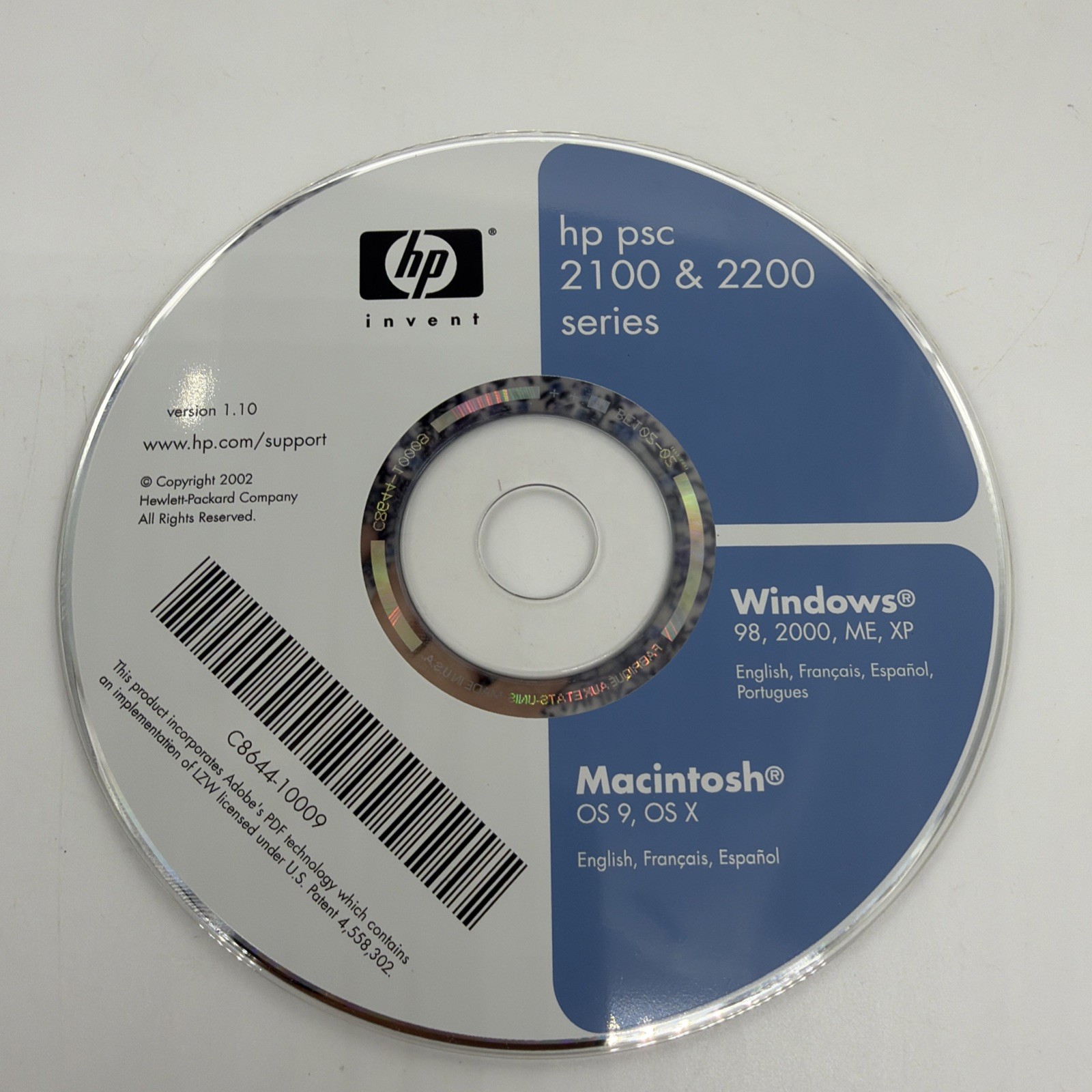 Hp psc 2100 & 2200 Series Hp Invent 2002 Version 1.10