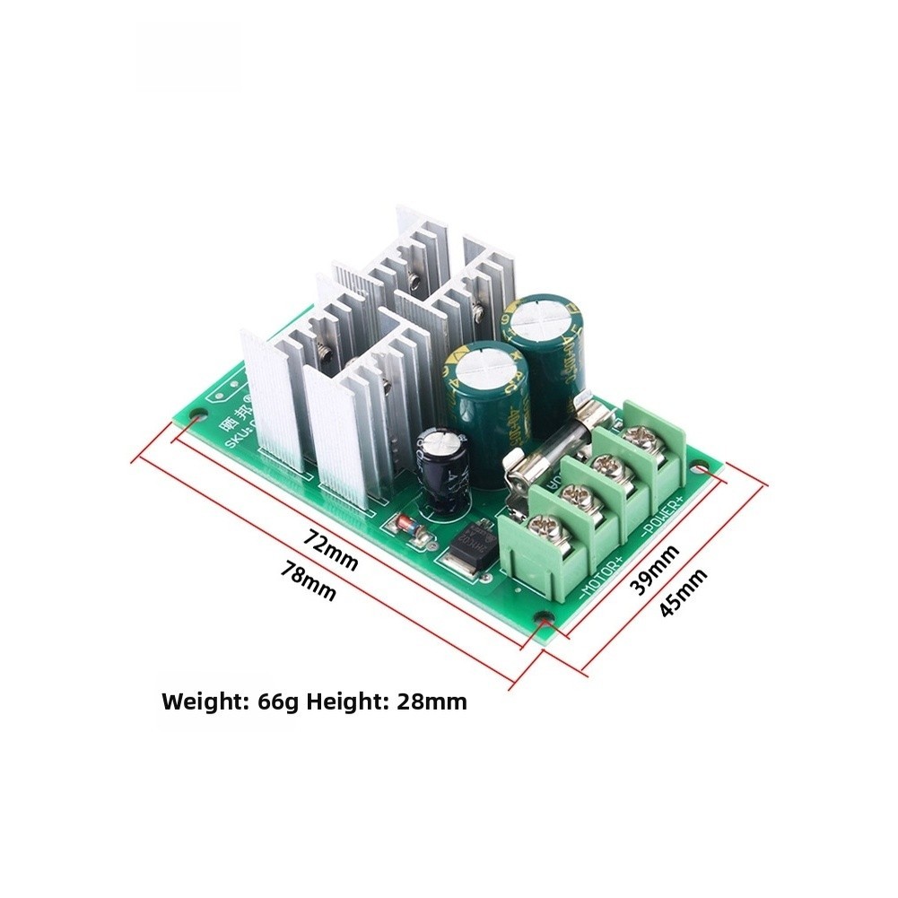DC Motor Controller Module 12V 24V 48V 60V FOR PWM 0-5V Input 30A Output