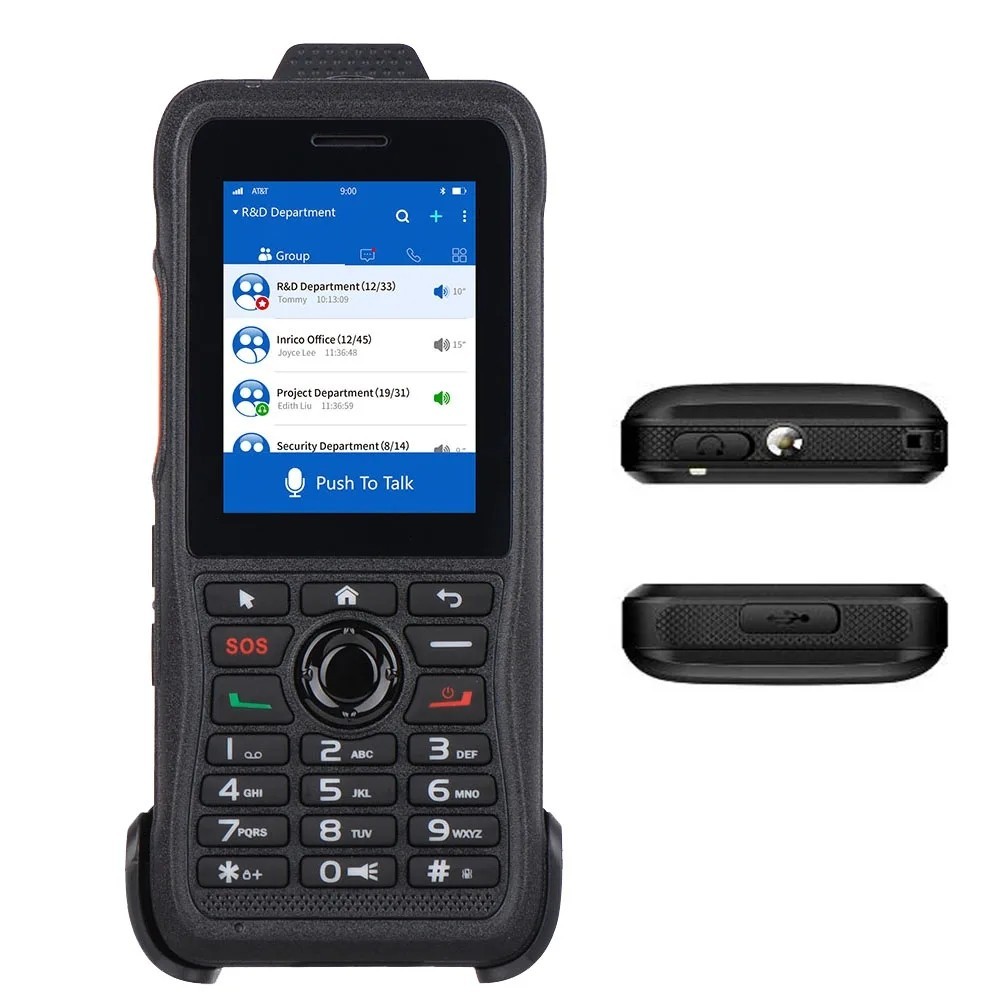Zello Inrico T310 Rugged 4G Network Radio GPS WiFi Android 7.1 POC Walkie Talkie
