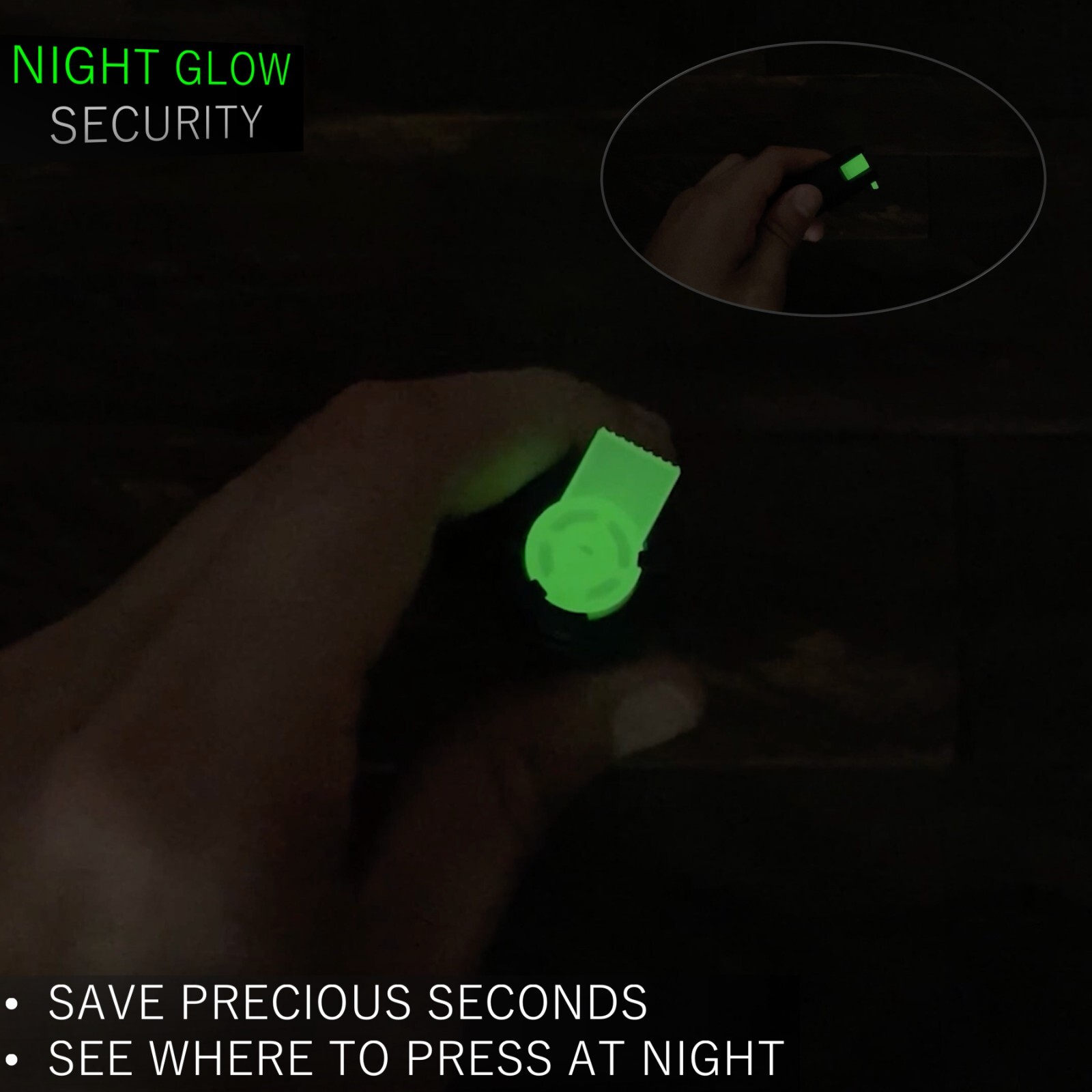 2 Police Magnum glow in dark pepper spray .75oz GID bottom clip self defense