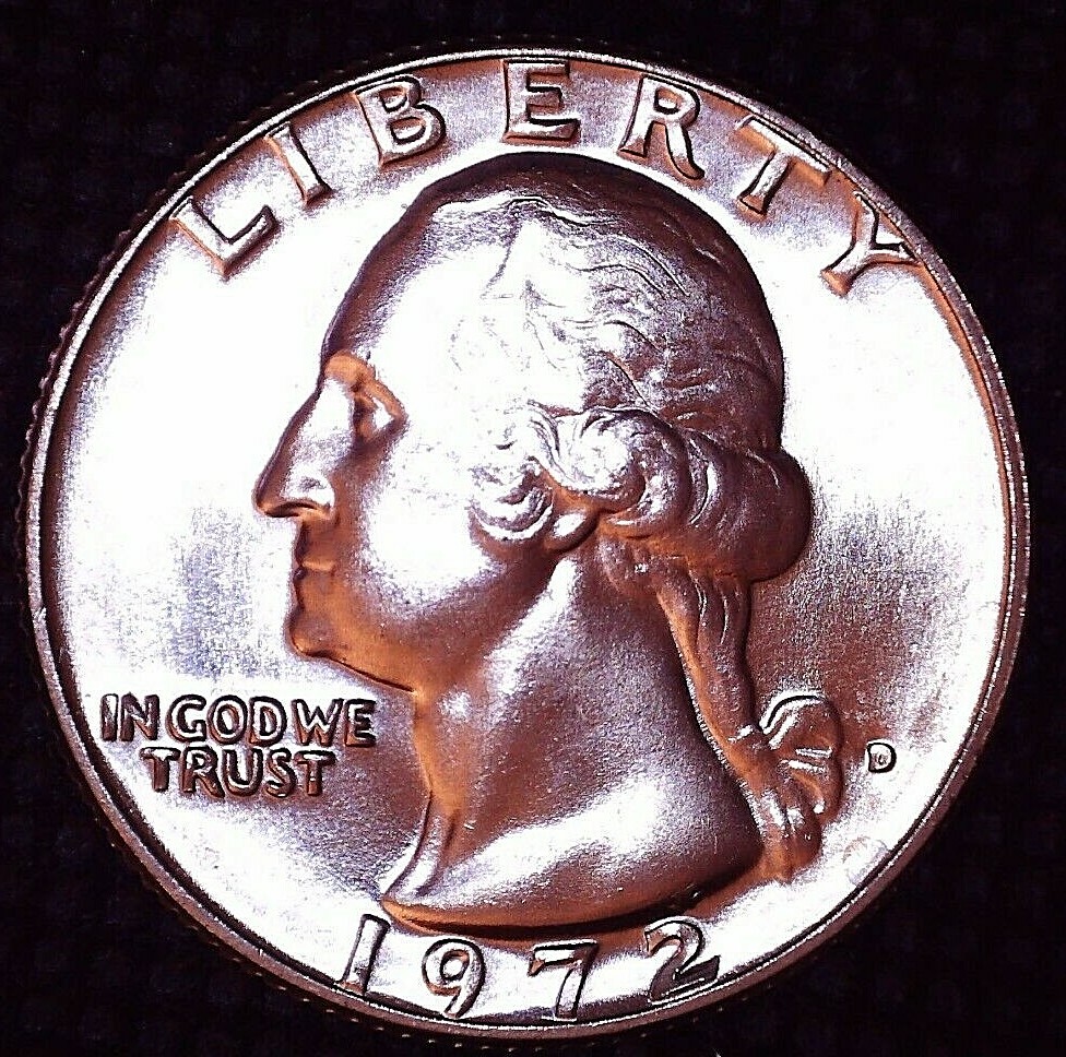 1972-D Washington Quarter MS Brilliant Uncirculated Denver Mint #A100